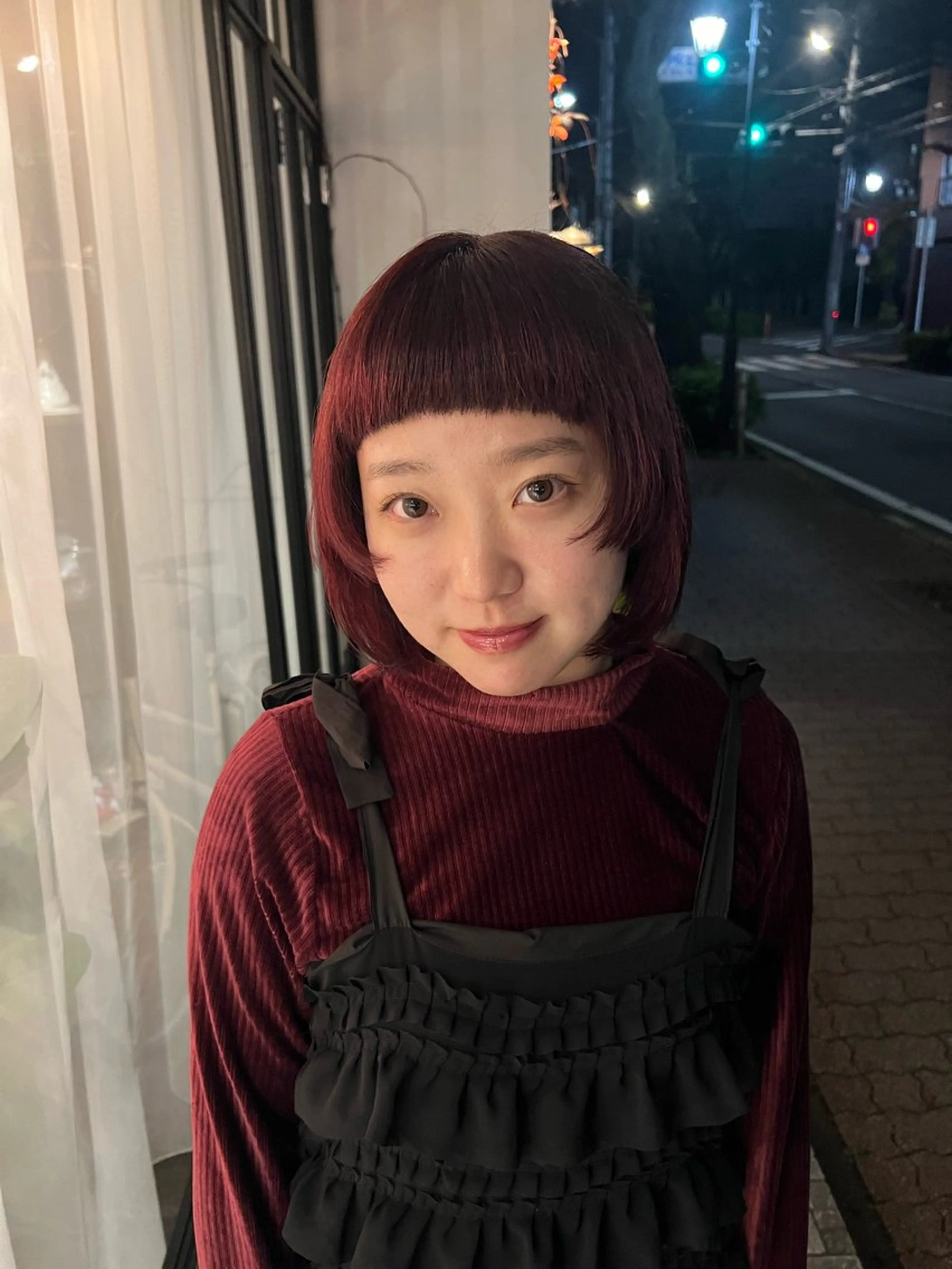 顔まわりレイヤーぱつっとボブ💇‍♀️👀顔まわりレイヤーで小顔効果に✨の写真