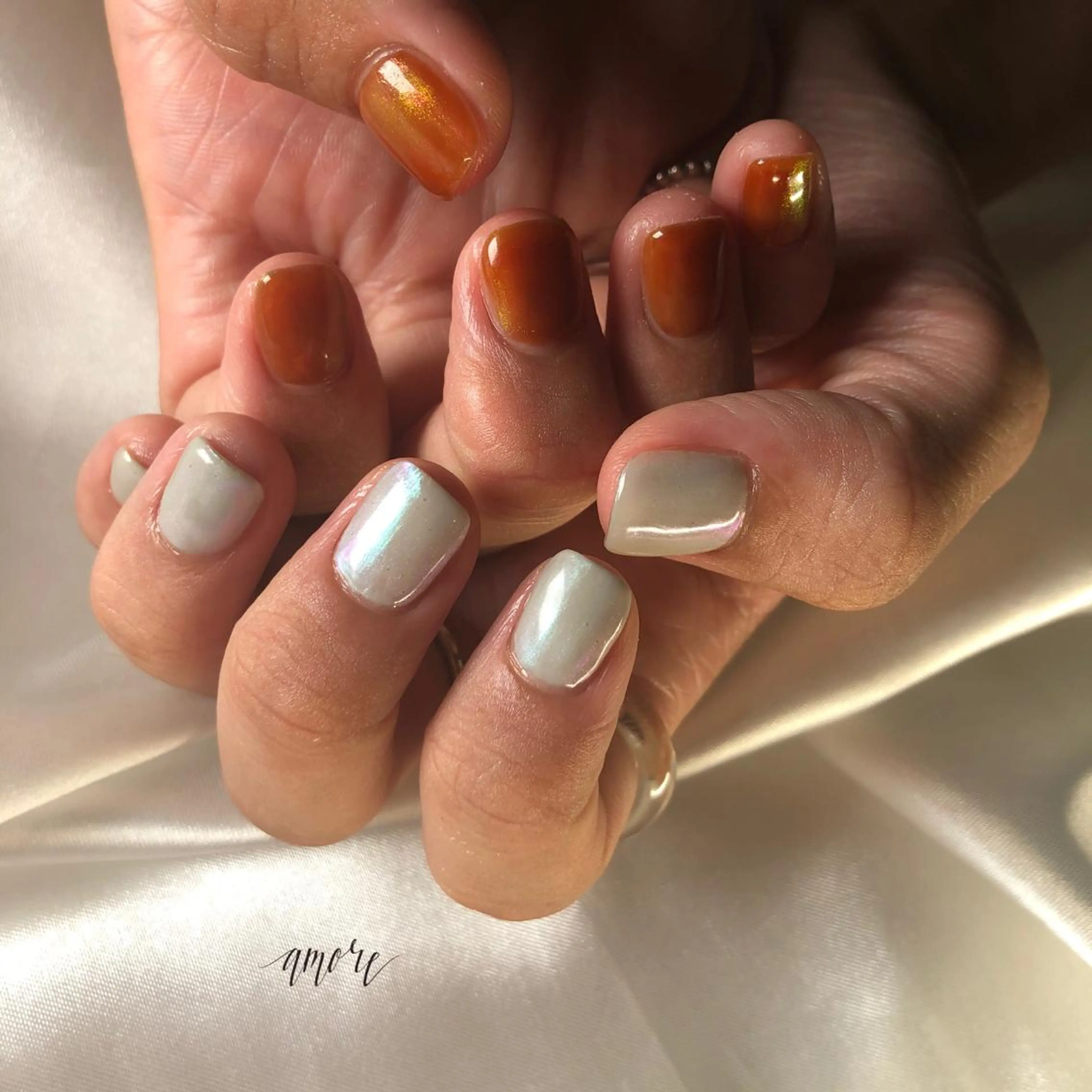 ネイル ジェルネイル 氷ネイル・うるうるネイル マグネットネイル ミラーネイル ニュアンスネイル You kyehwaのネイルデザイン