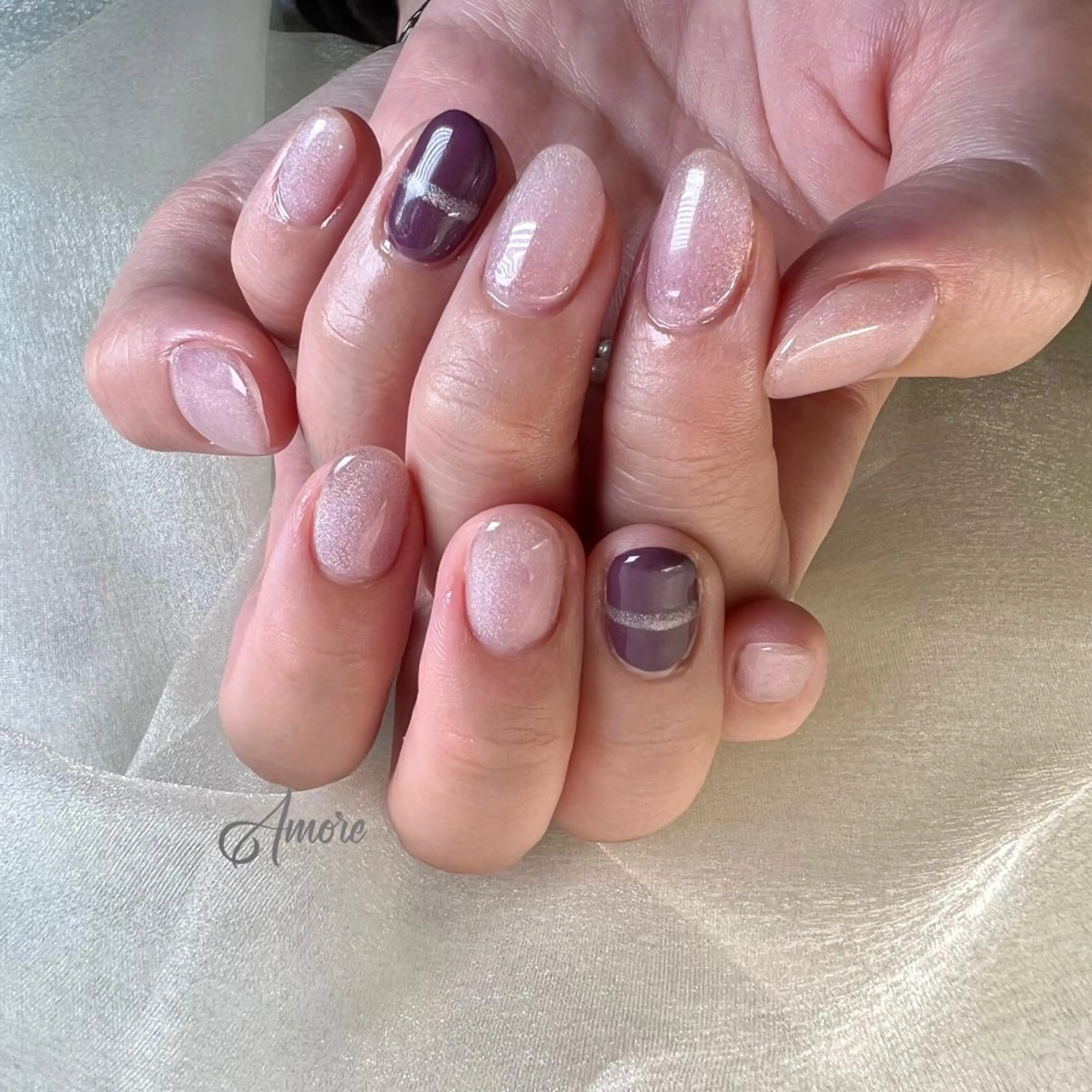 ネイル ジェルネイル 氷ネイル・うるうるネイル マグネットネイル ミラーネイル ニュアンスネイル You kyehwaのネイルデザイン