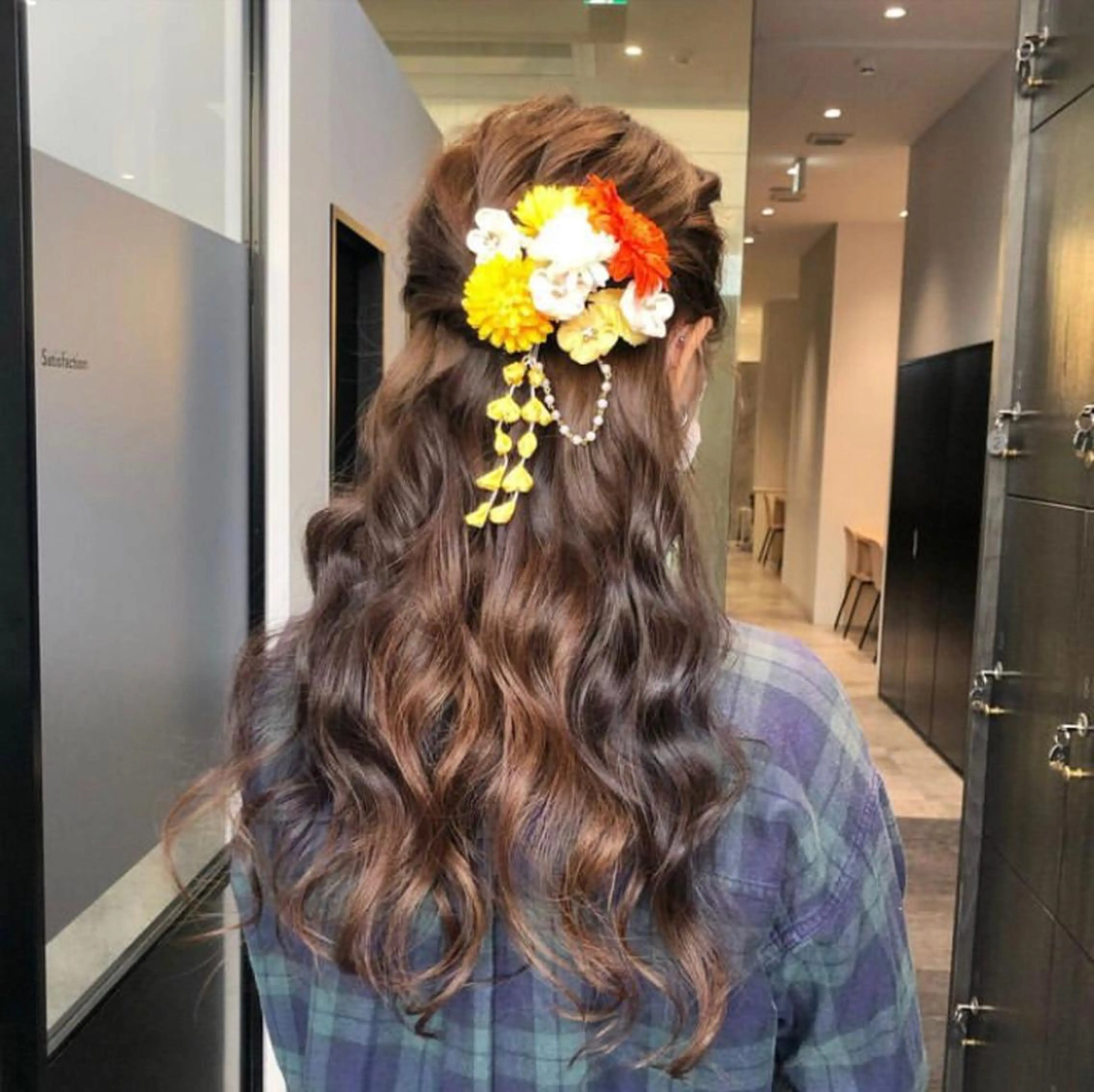 ロング カラー パーマ ヘアアレンジ メンズ キッズ ハーフアップ 着物ヘア 子どものヘアアレンジ 卒業式のヘアスタイル 着付け GOTODAY SHAiRE SALON (原宿本店)所属・stylist 🎀 kanaのその他イメージ