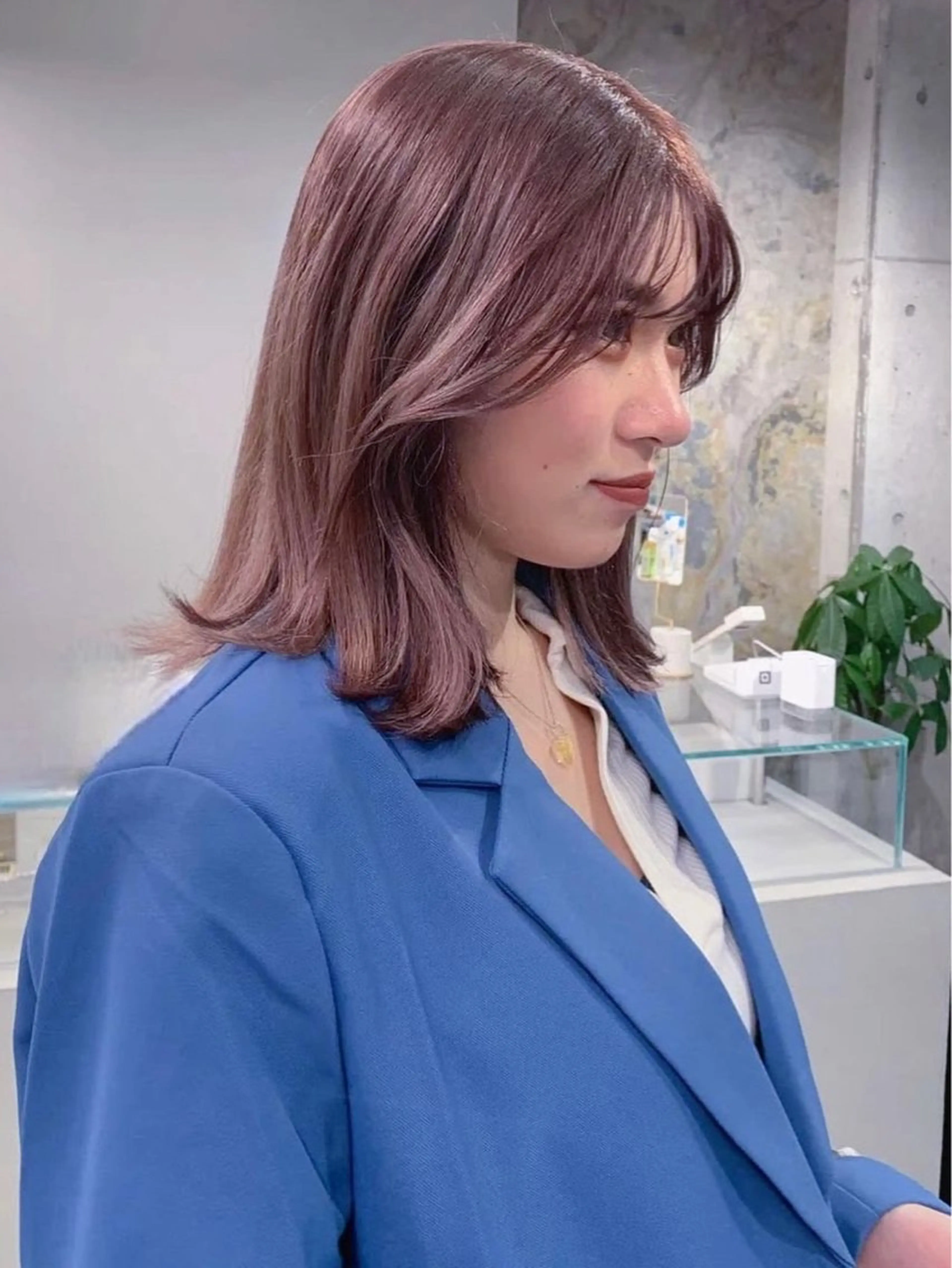 ミディアム カラー ブリーチ ケアブリーチ 透明感カラー ハイトーンカラー レイヤー/ブリーチ ♥️【木坂 桃歌】のヘアスタイル