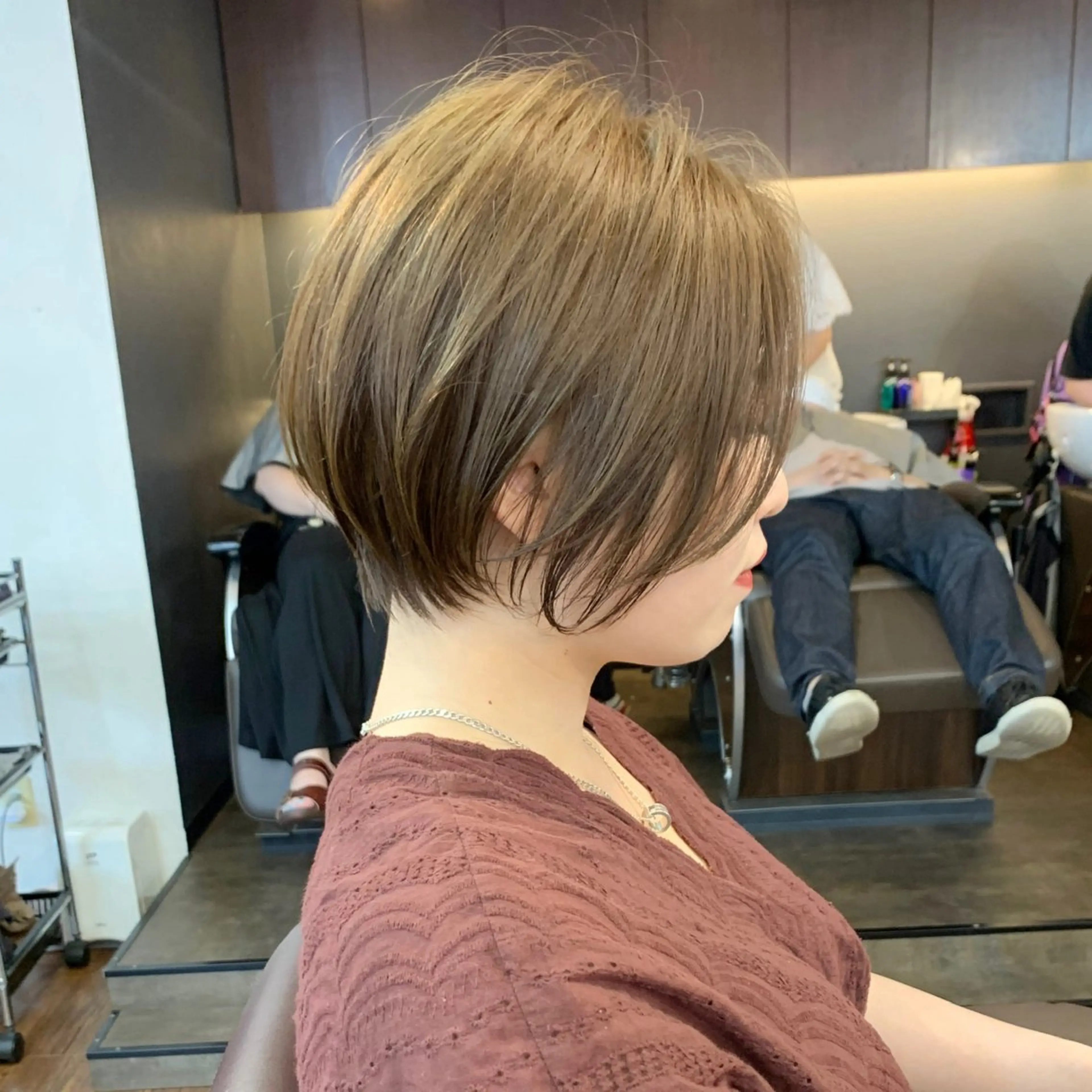 ショート カット 縮毛矯正/ショート/ レイヤー/畑中正敏のヘアスタイル