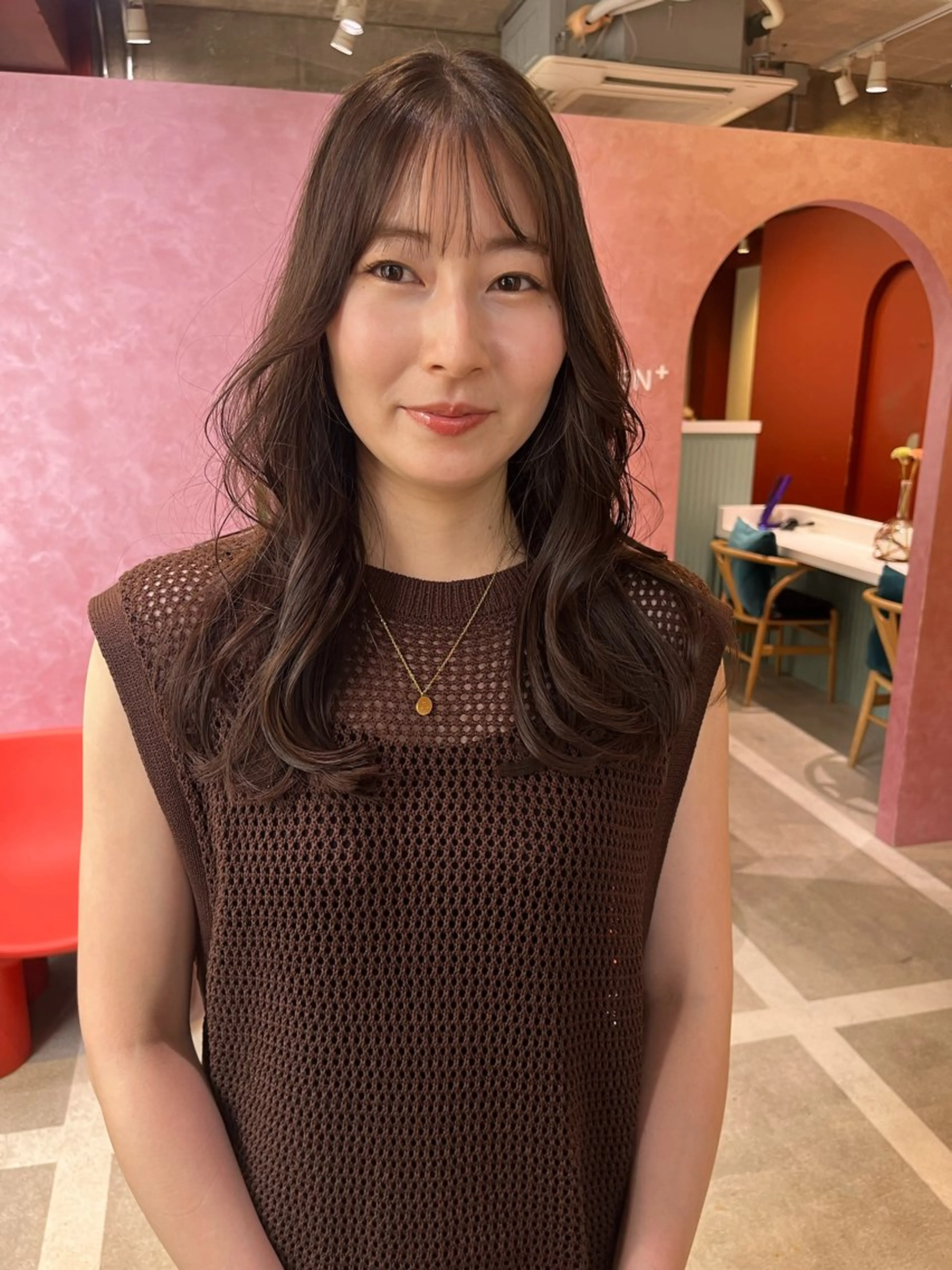 ロング ヘアカラー レイヤーカット ✨️奥田良太✨️のヘアスタイル