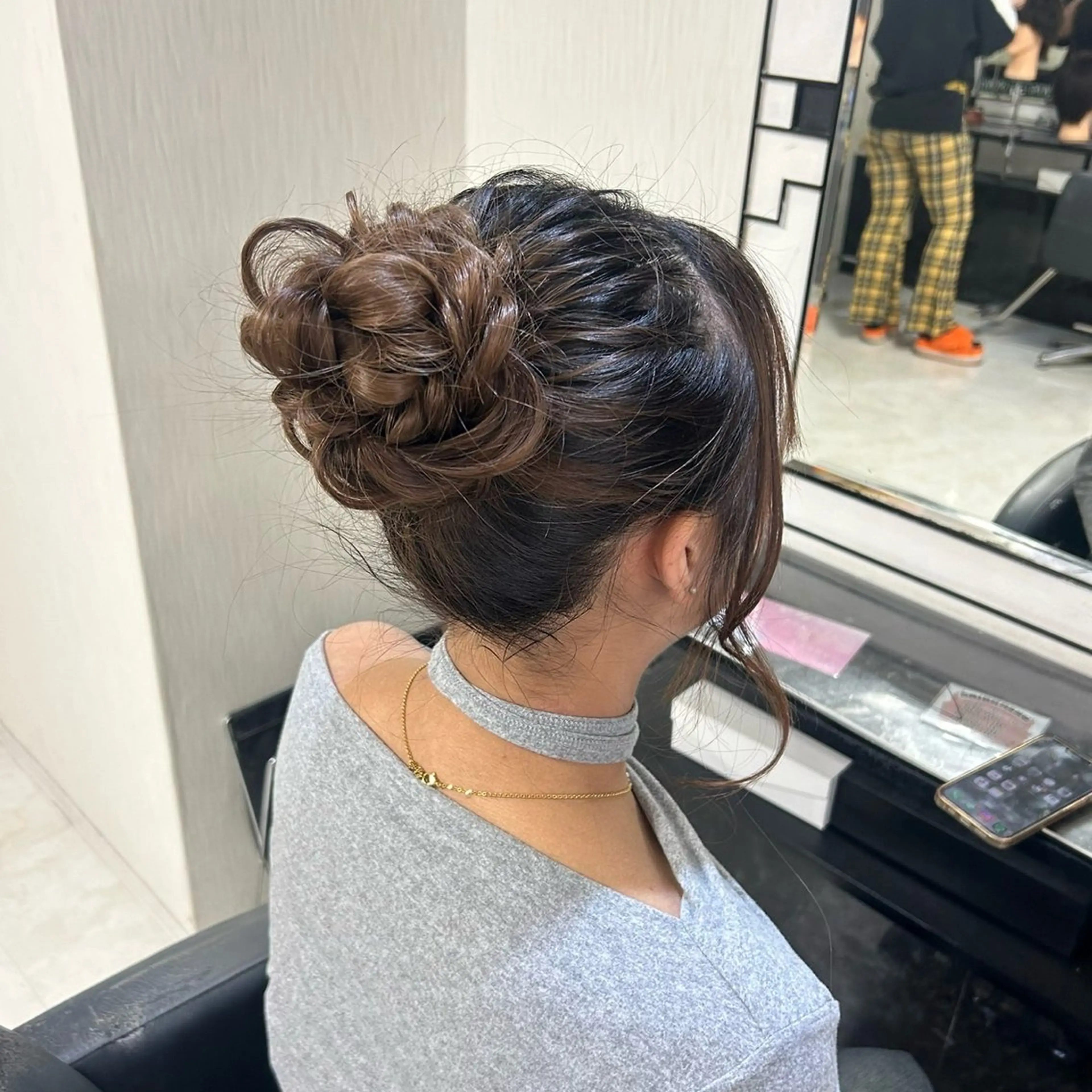 ロング ベルグロー🧡 心斎橋スタッフ🦋のヘアスタイル