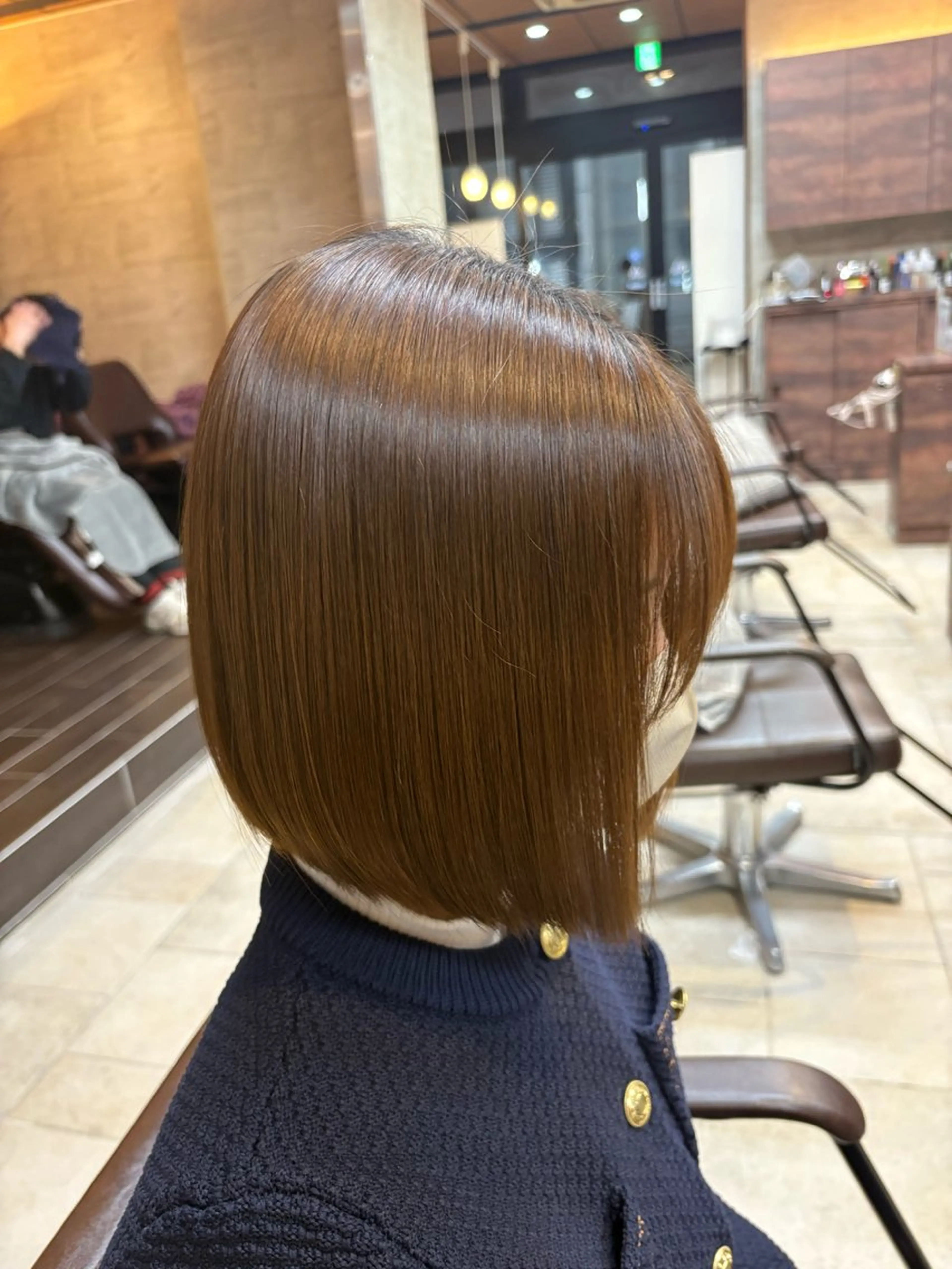 ミディアム 縮毛矯正 美容室attraitアトレ辻堂店所属・荒沢 瑛🦮のヘアスタイル