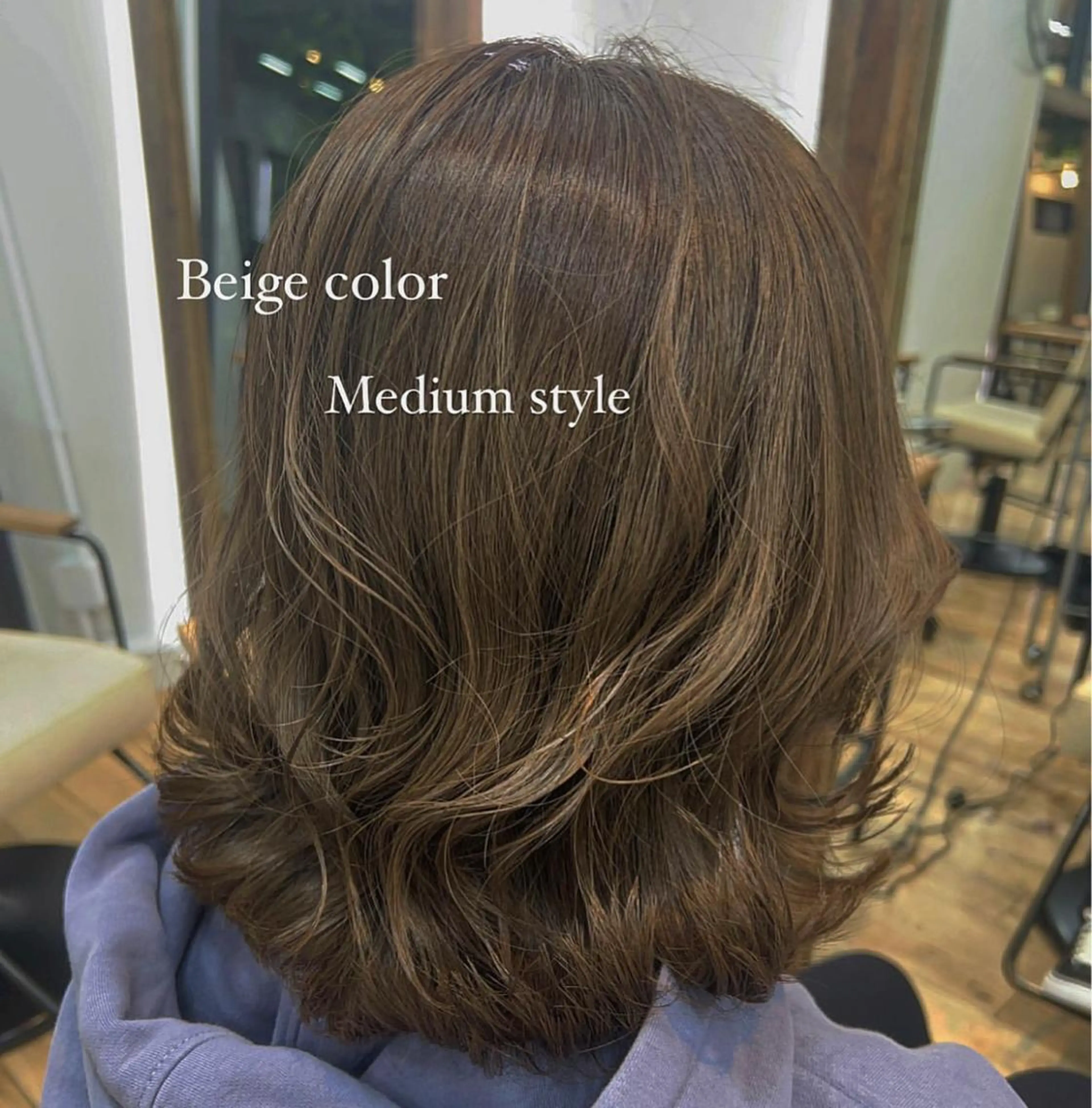 ミディアム カラー カット ヘアカラー トリートメント Pocket仙台 💚モエリのヘアスタイル