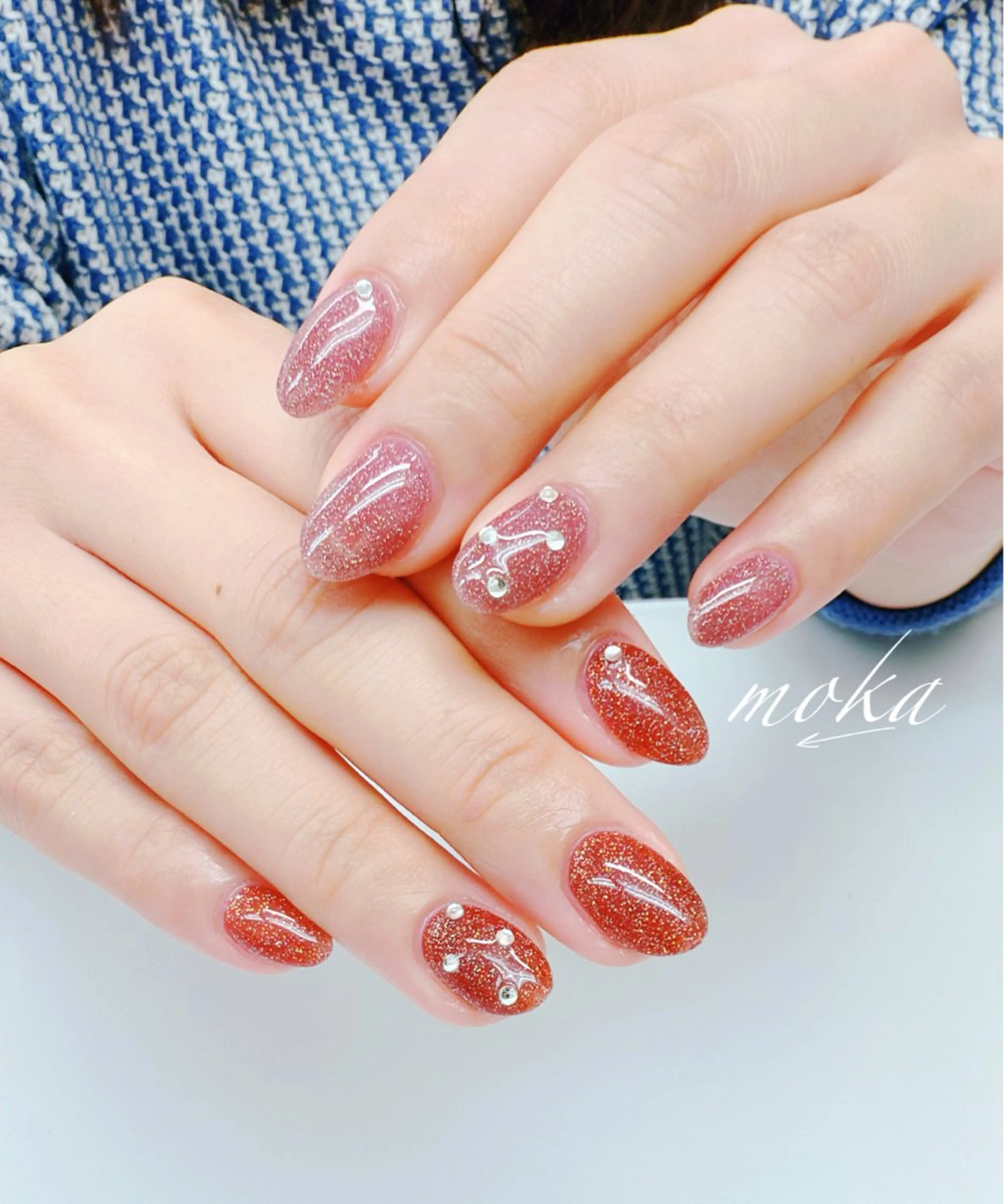ネイル ハンドネイル 胡蝶蘭レディースサロ ンNailMOKAのネイルデザイン