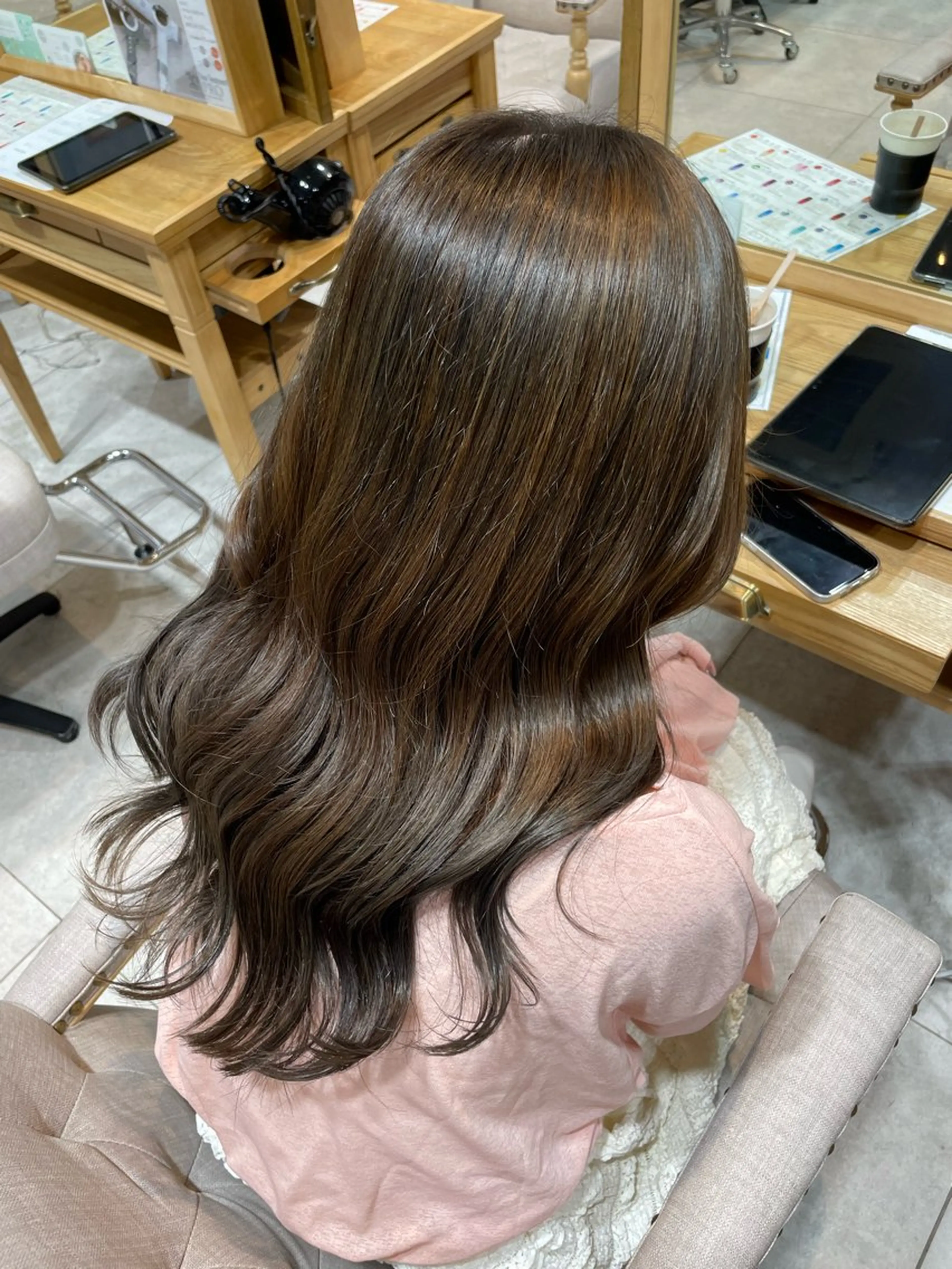 ロング カラー ヘアカラー 遠藤 星李のヘアスタイル