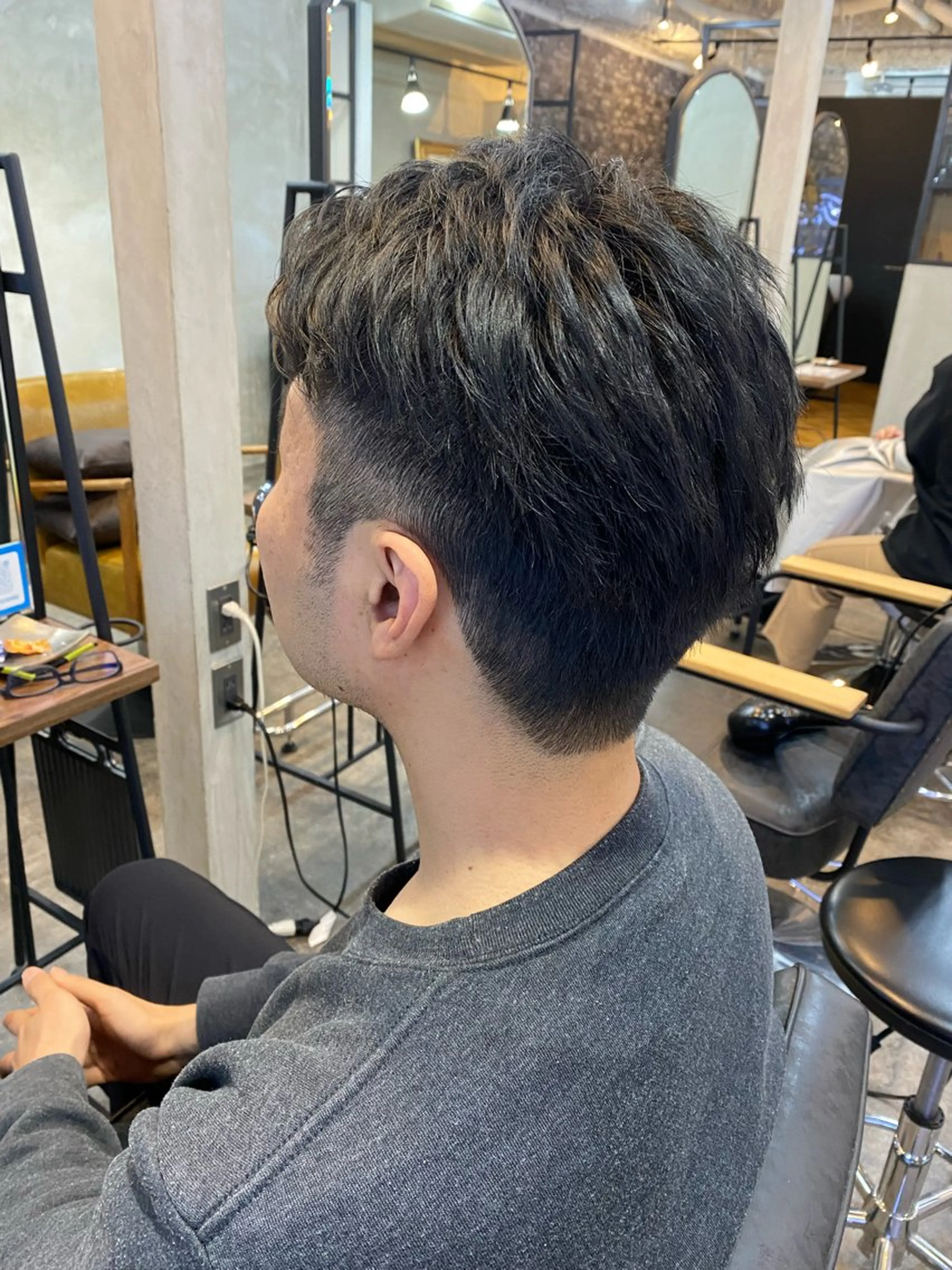 メンズ ロアヘアーコーディネート所属・ナチュラルヘア /透明感/長井遥陽のヘアスタイル