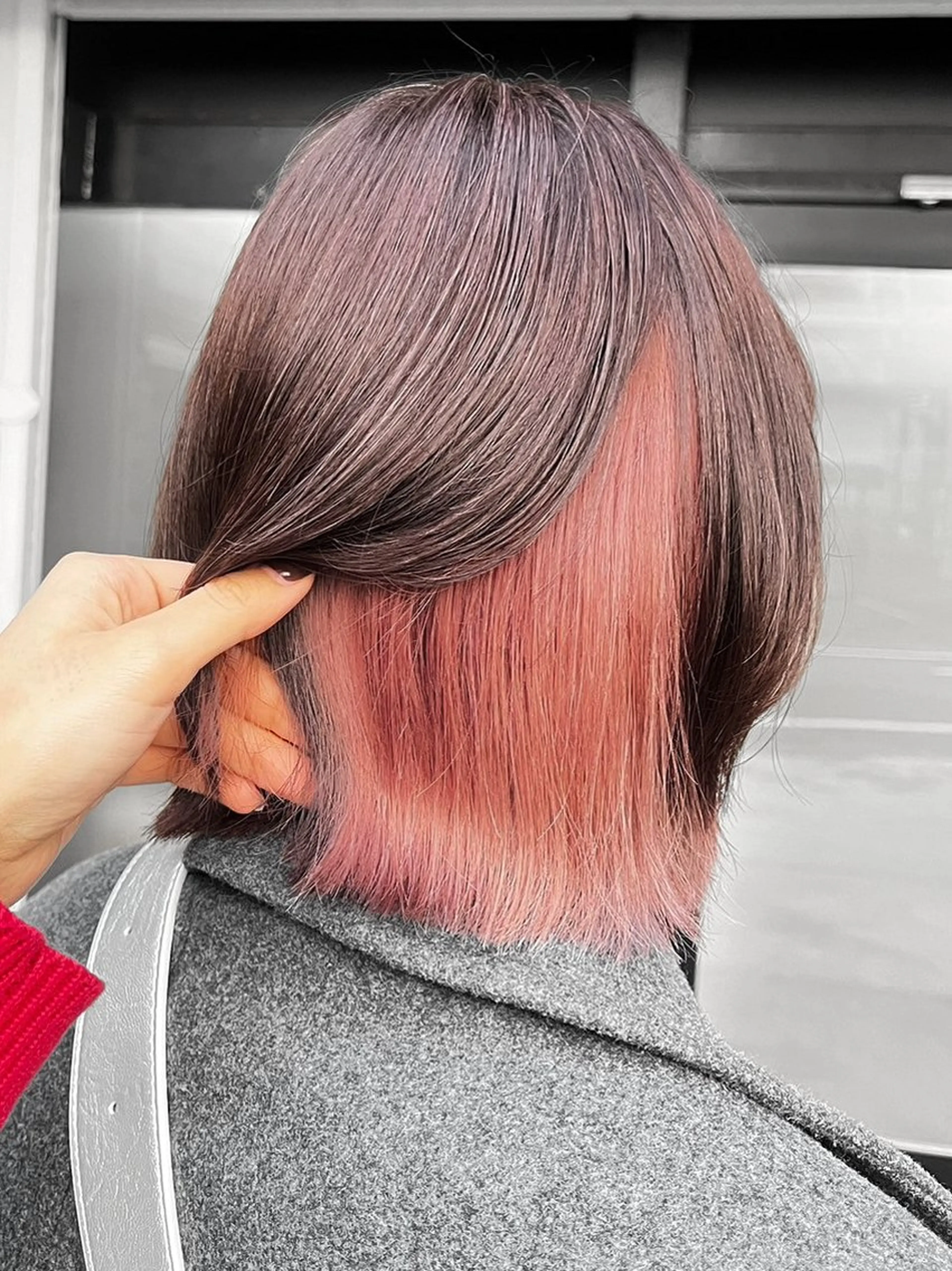 ミディアム ハイライト 髪質改善 韓国風ヘア レイヤーカット カット ヘアカラー トリートメント ハイトーン/韓国風/ 艶髪/吉祥寺のヘアスタイル