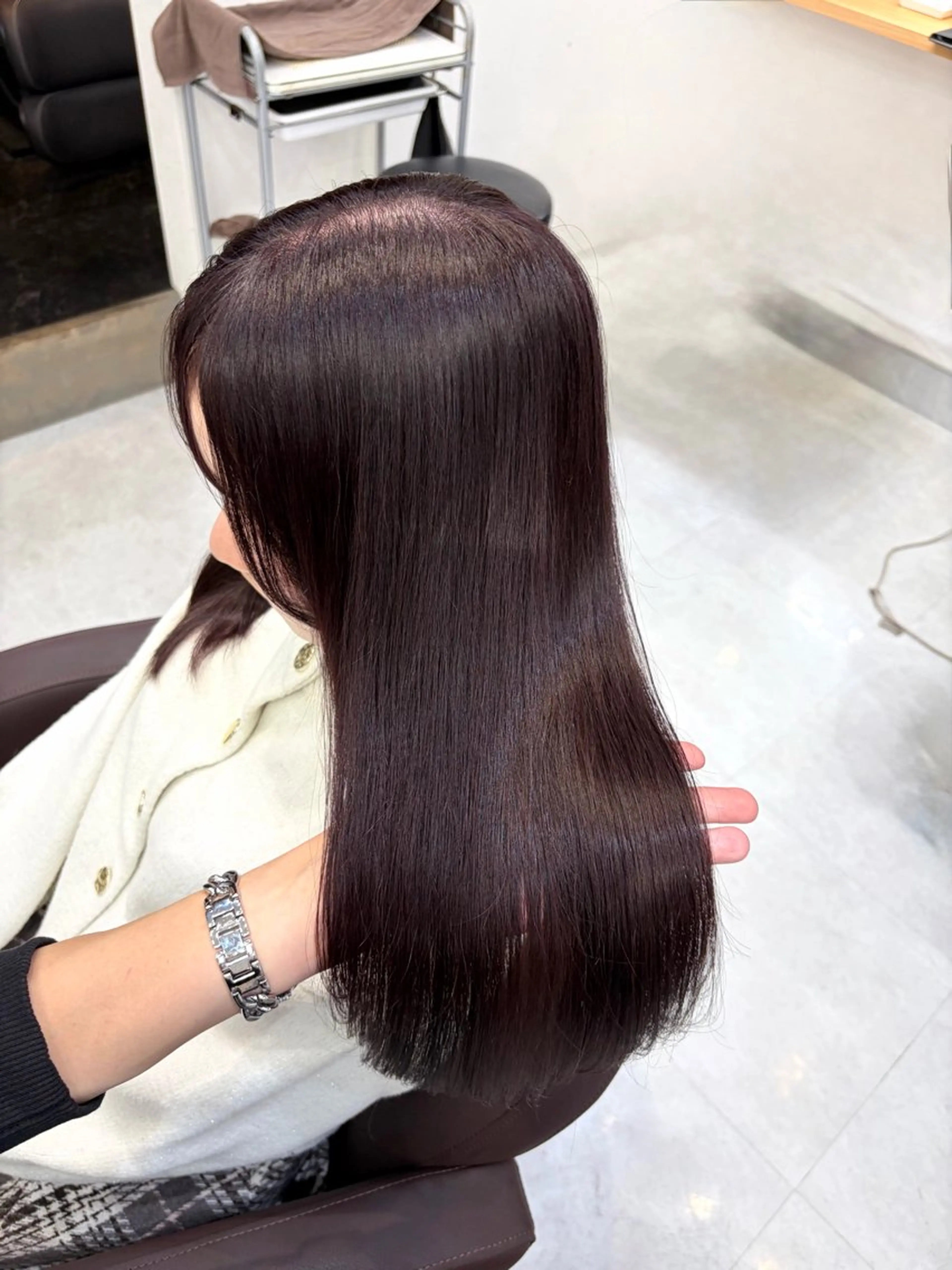 ロング カット ヘアカラー トリートメント I S所属・🌿透明感カラー‪ 縮毛矯正✨かずきのヘアスタイル