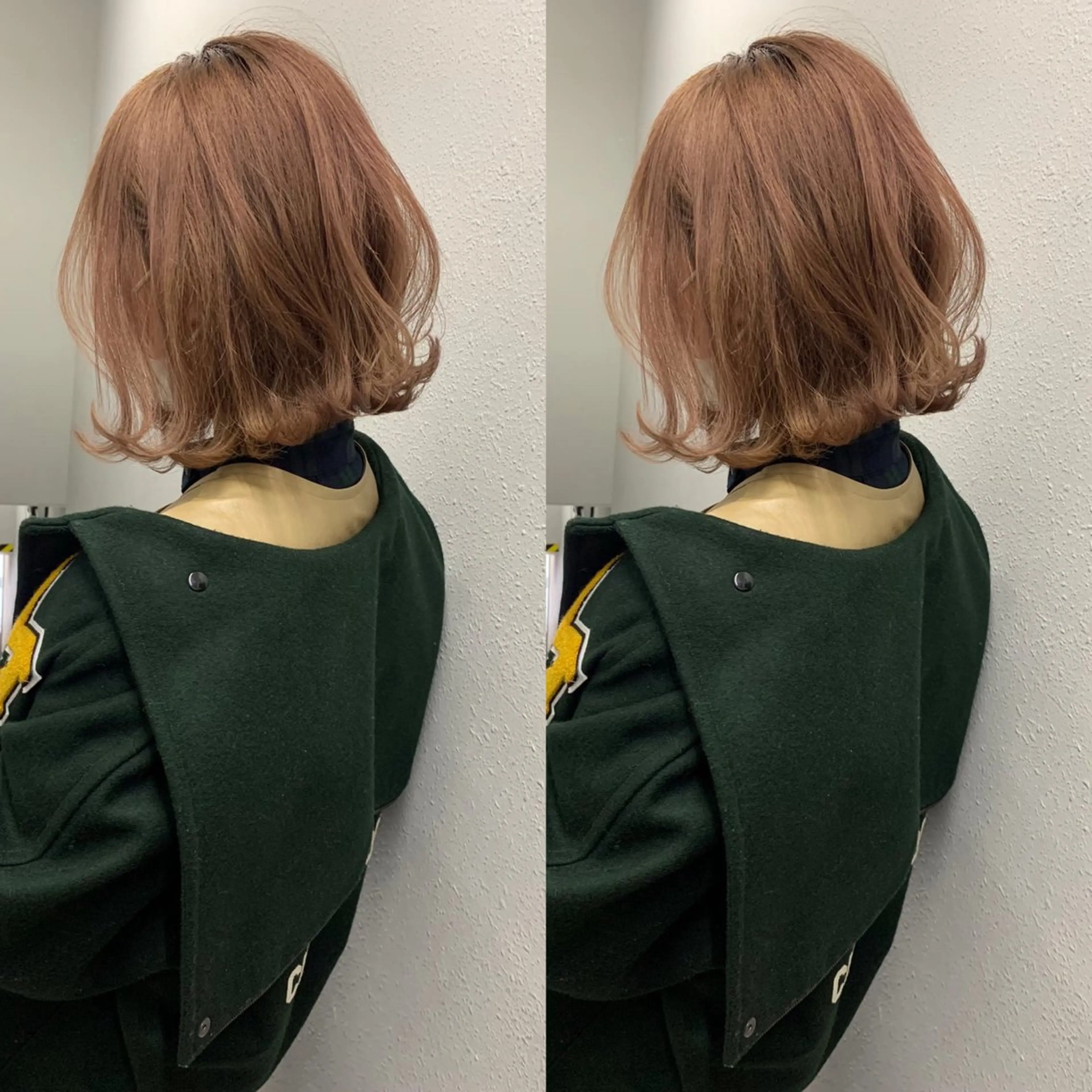 ミディアム カット ヘアカラー 💗レイヤーショート ボブ艶髪/竜也💗のヘアスタイル