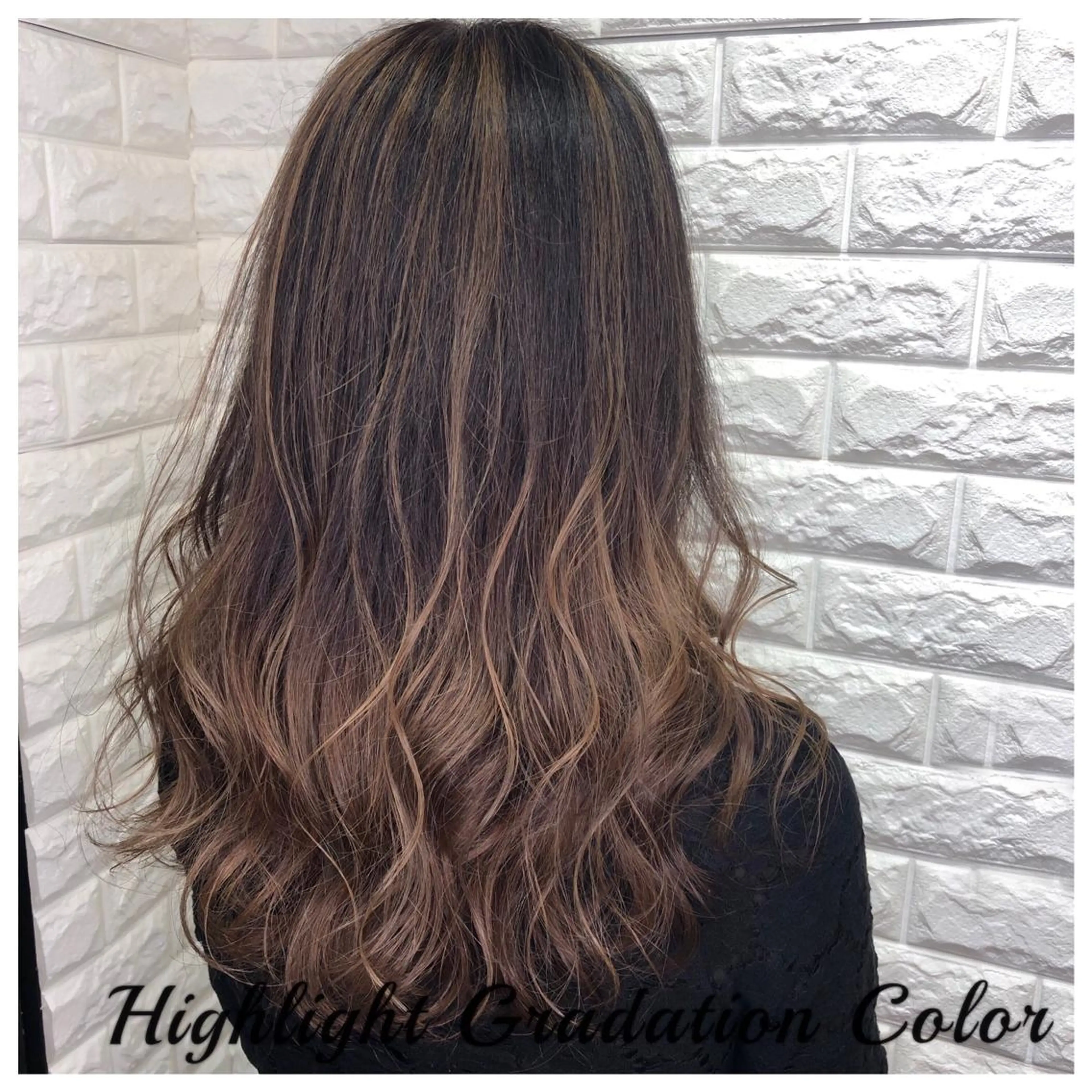 ロング カラー EGAO所属・yuuka🌻 ハイライト/艶カラーのヘアスタイル