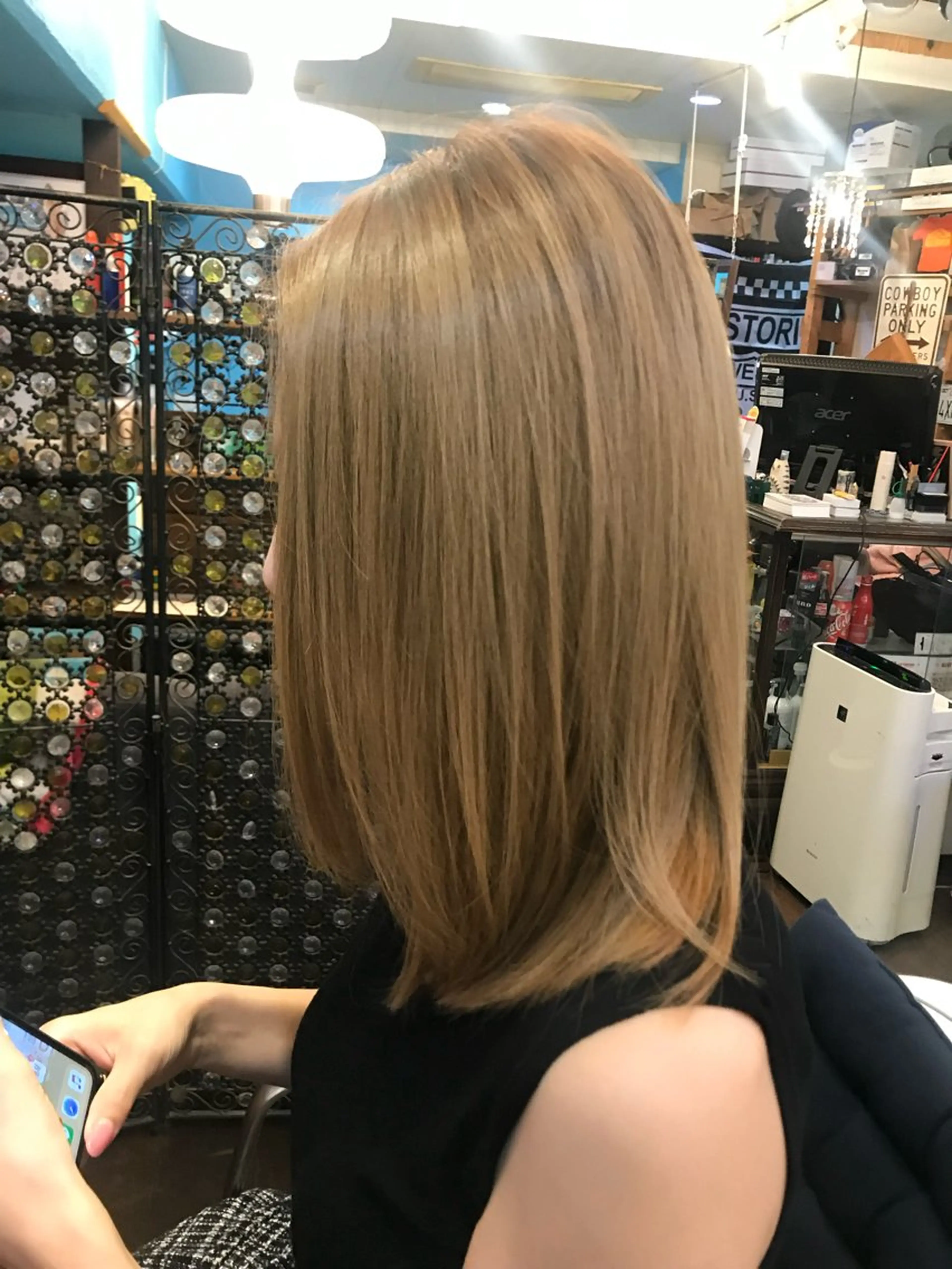 ミディアム カラー ブルーヘブン TAKESHIのヘアスタイル