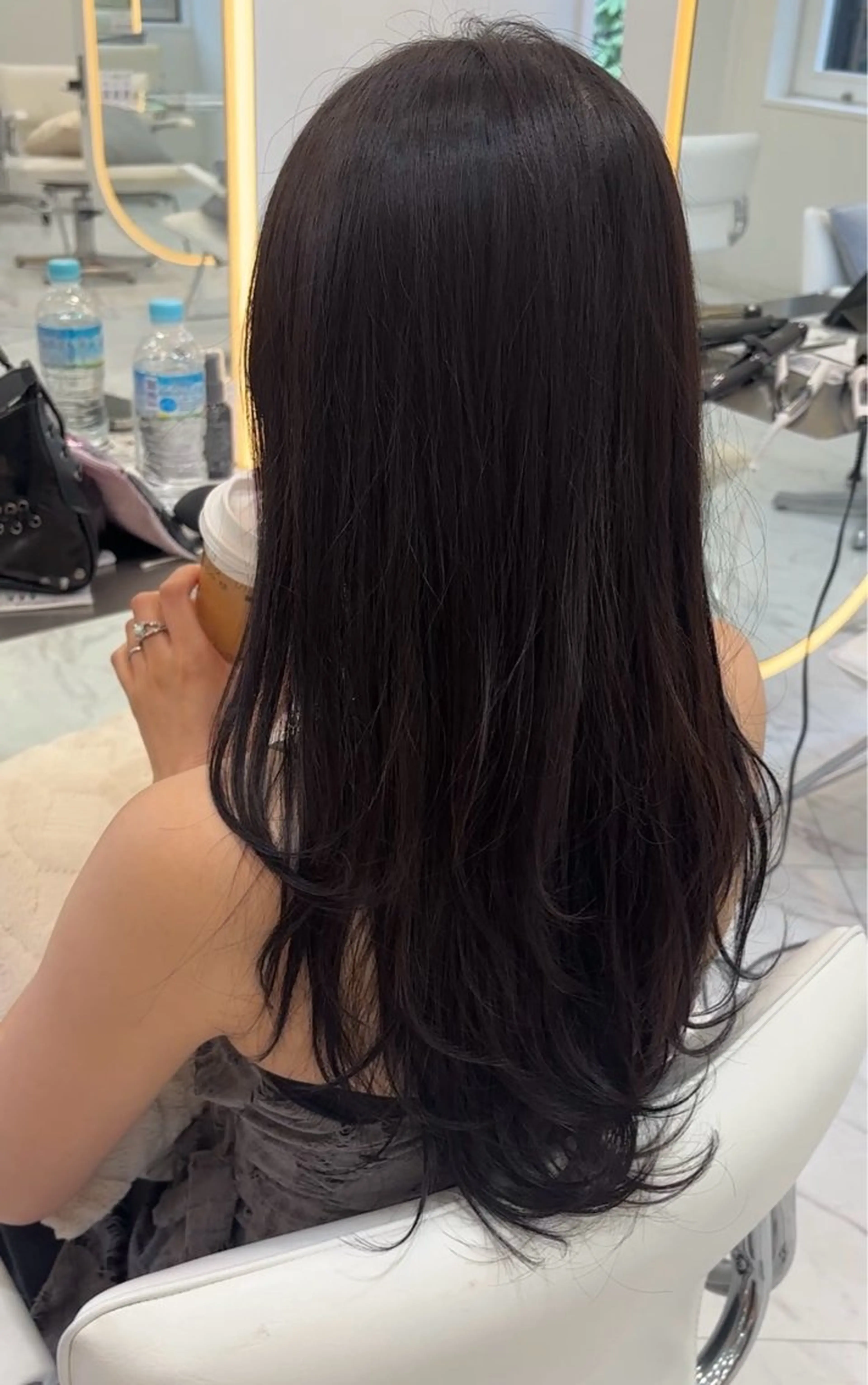 ロング 顔周りカット レイヤーカット カット ヘアカラー トリートメント レイヤーカット×暖色 カラー🎀ASAKAのヘアスタイル