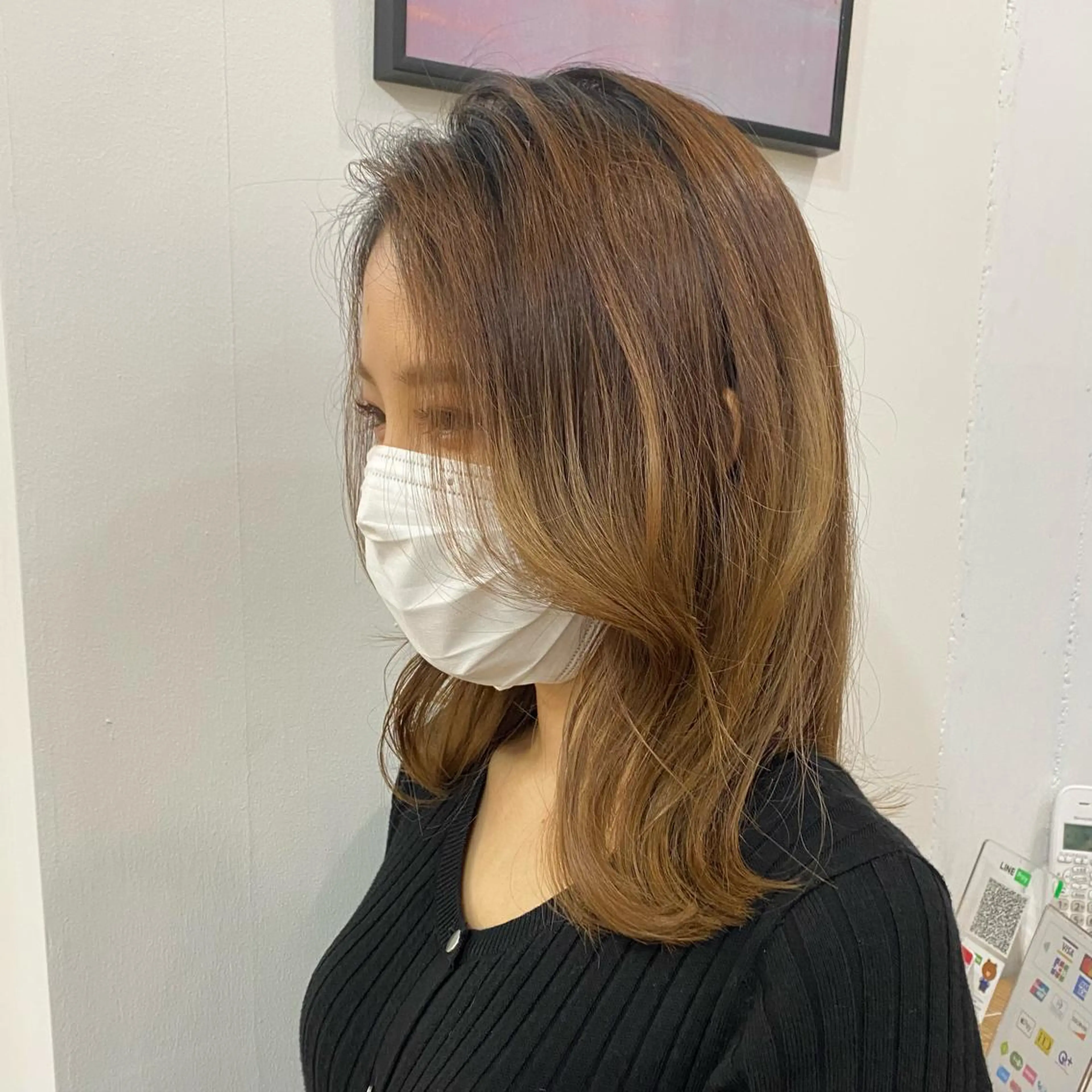 ミディアム 🪭risa 暖色/レイヤー🪭のヘアスタイル