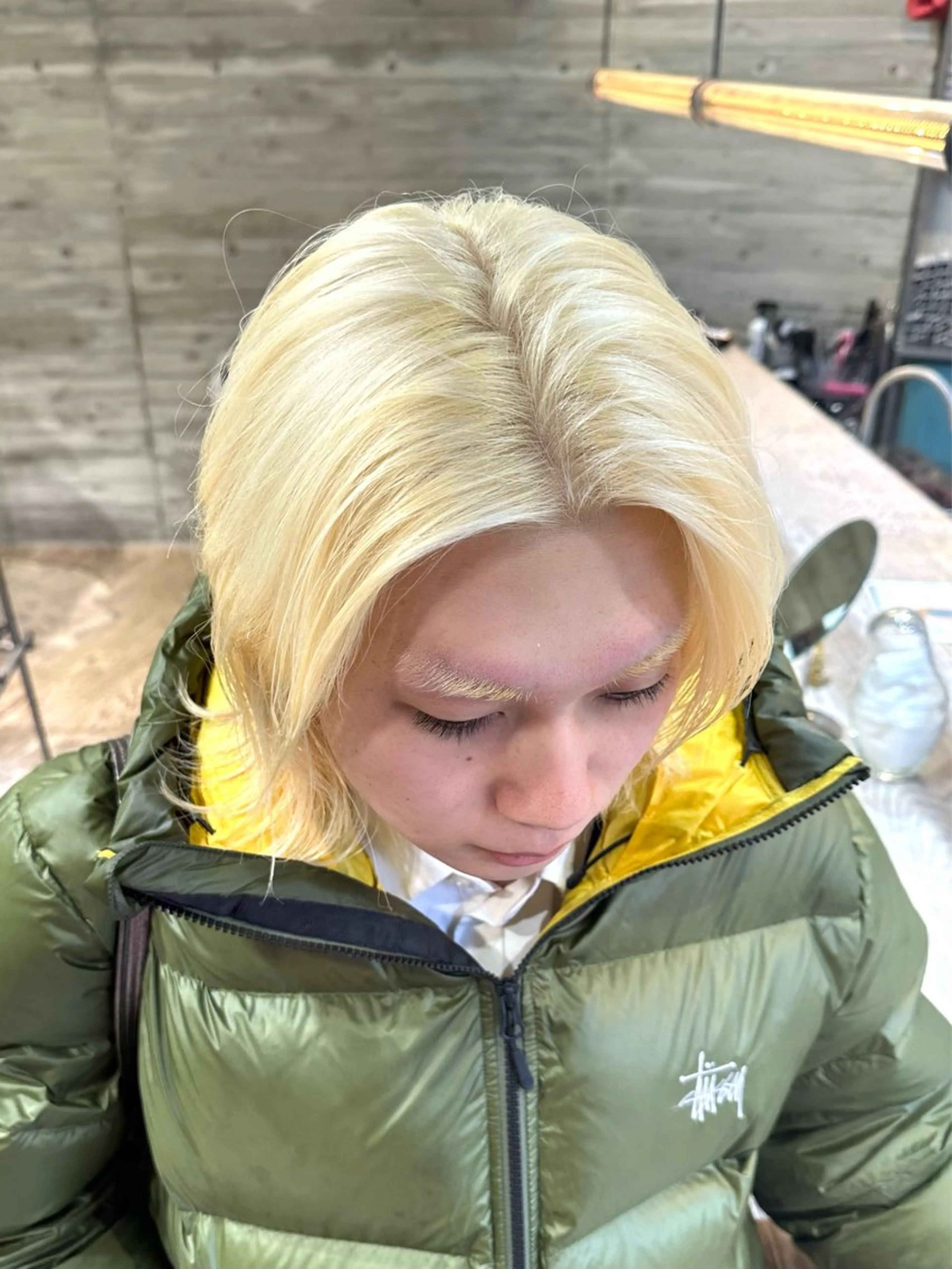 メンズ ヘアカラー トリートメント 抜きっぱなしブロンド ササキカズマのヘアスタイル