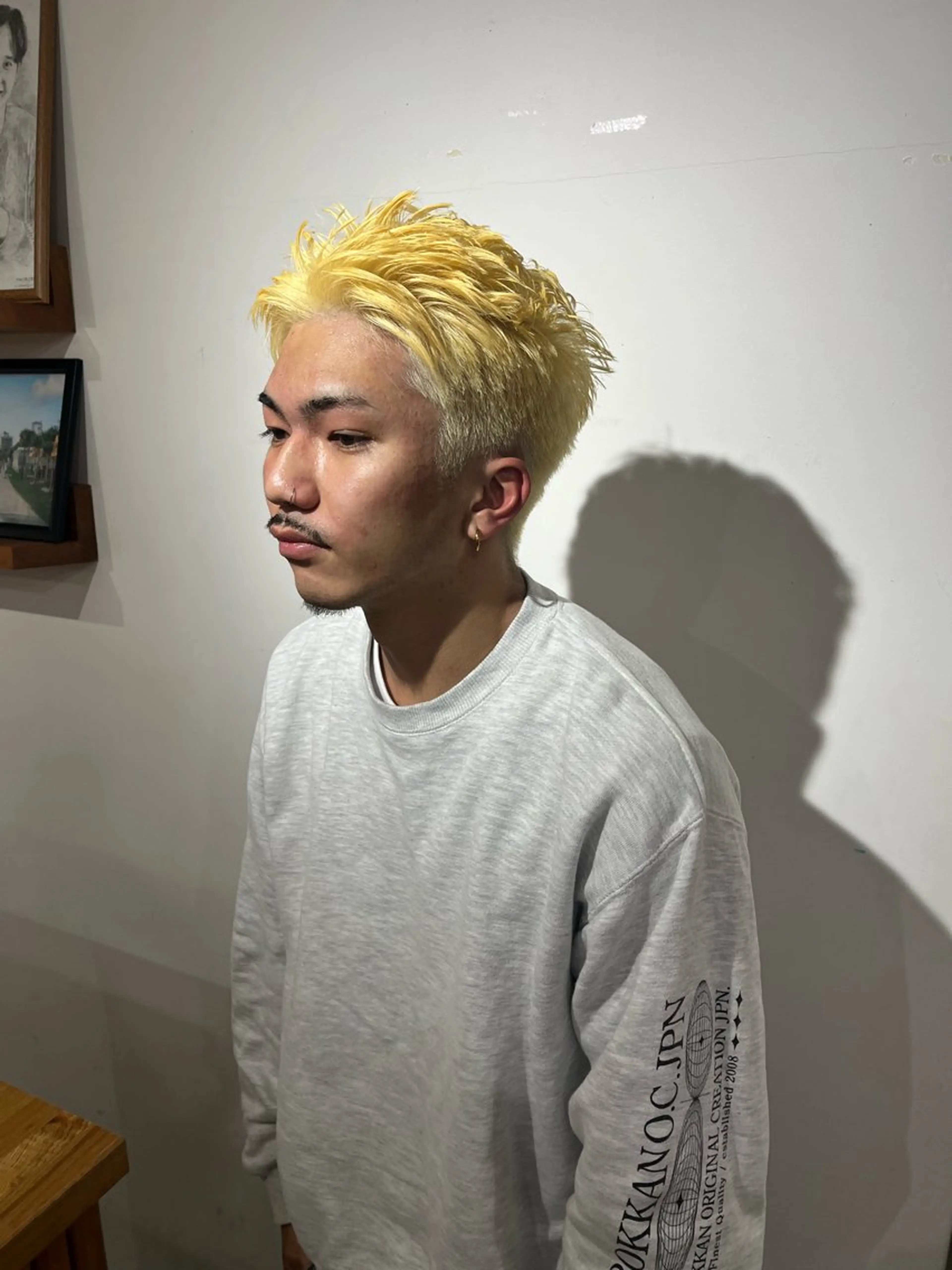 メンズ ヘアカラー ノハナ💜北谷 BY MY SIDEのヘアスタイル