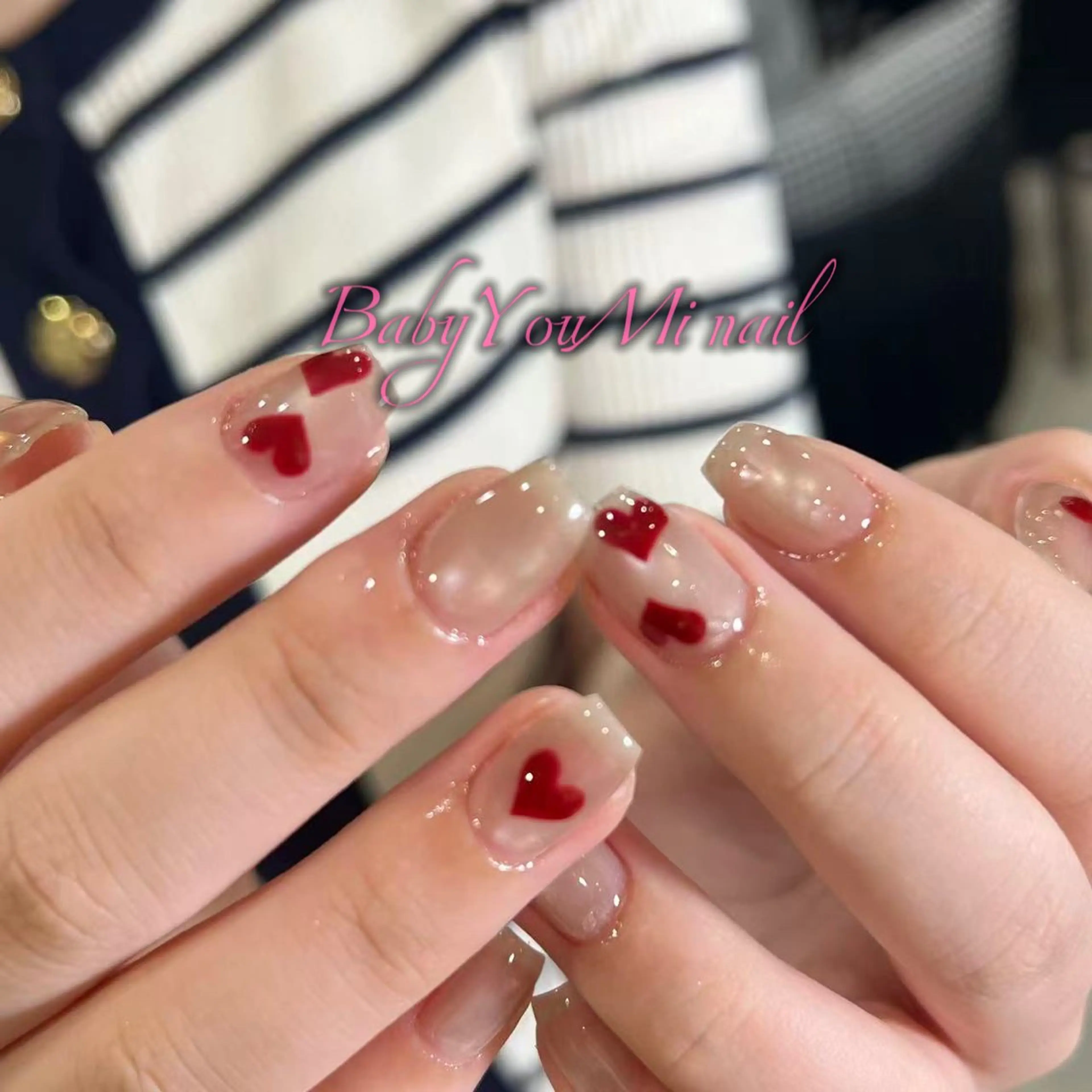 ネイル オーロラネイル フラワーネイル フットネイル フレンチネイル ジェルネイル ハンドネイル BabyYouMi ねねのネイルデザイン