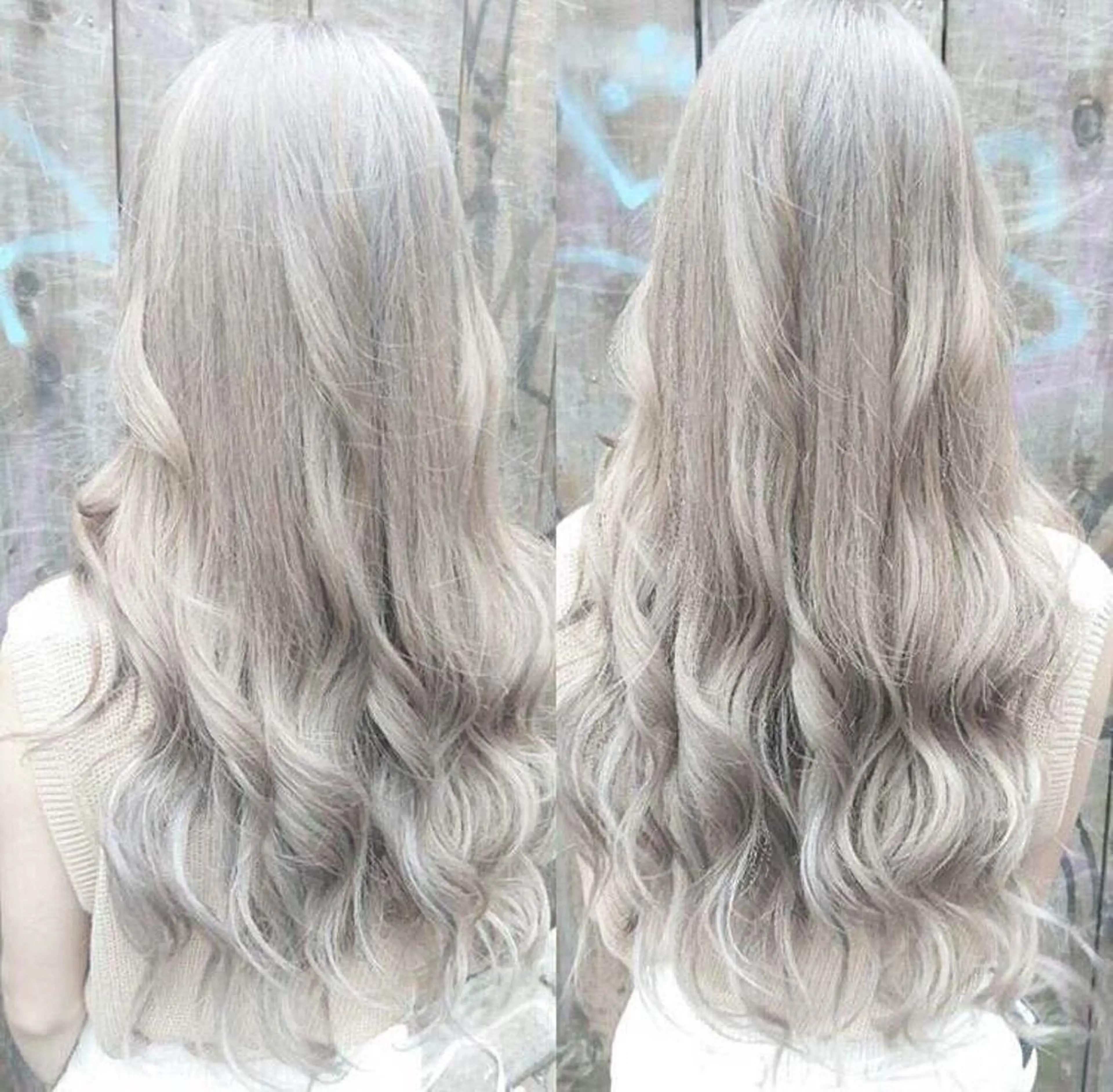 ロング カラー チビ編み込みエクステ シールEXどぅ〜すのヘアスタイル