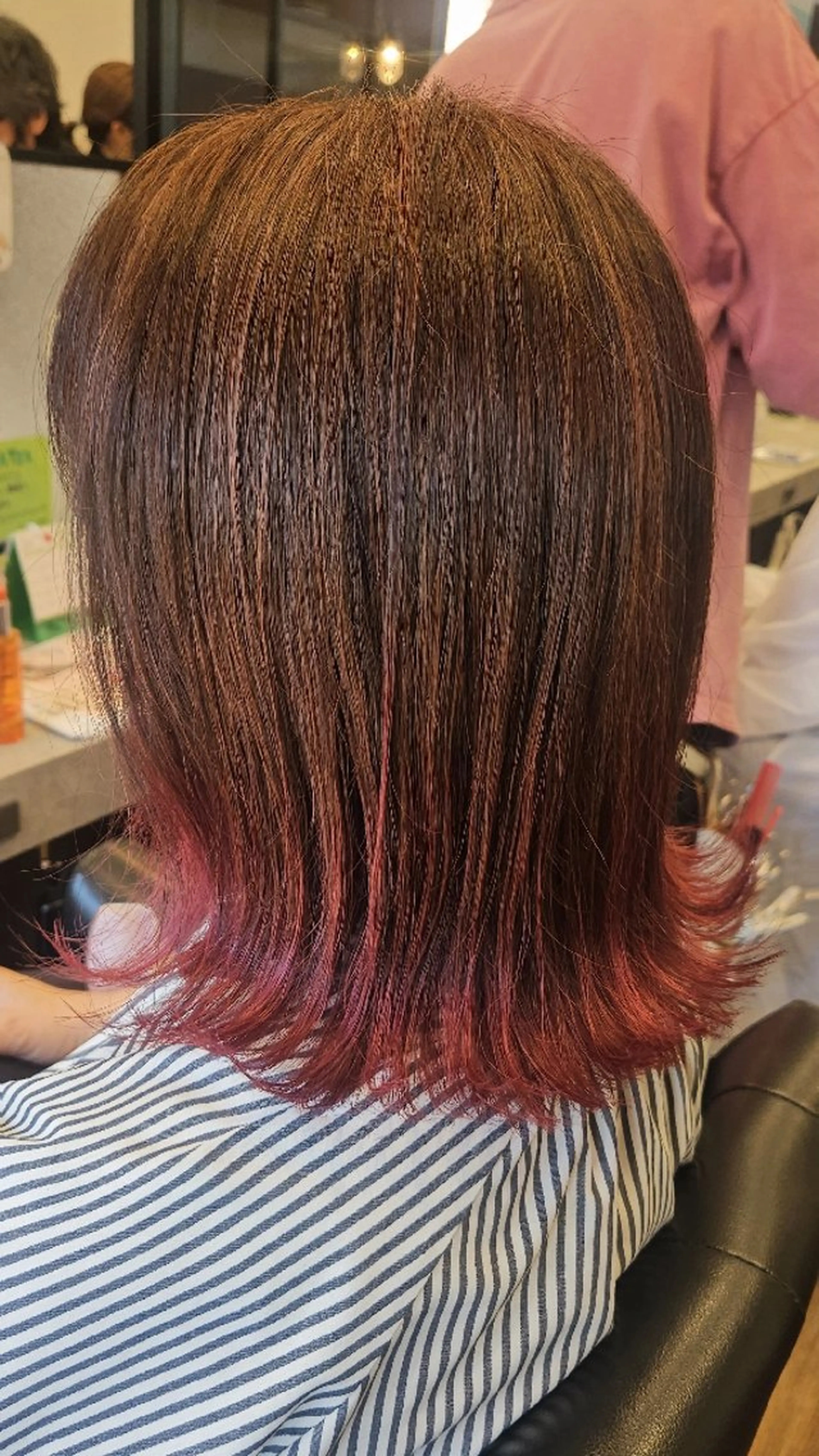 ミディアム カラー カット ヘアカラー トリートメント 関口 友菜のヘアスタイル