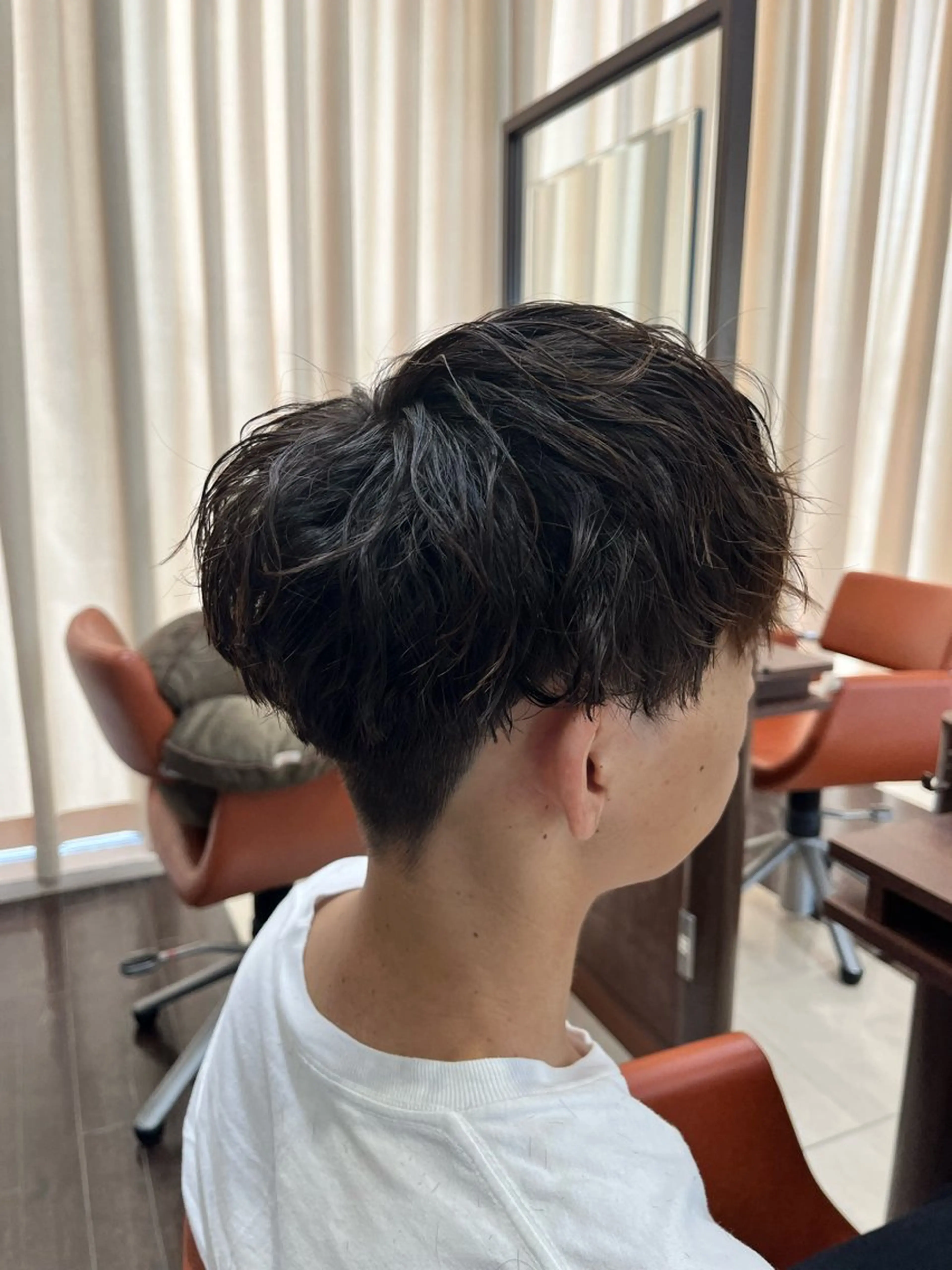 ショート パーマ メンズ マッシュ メンズパーマ メンズツイストパーマ 刈り上げ ツイストパーマ AROH  men's cut&men's perm 船橋店所属・🧊メンズ特化🧊 高木航希のヘアスタイル