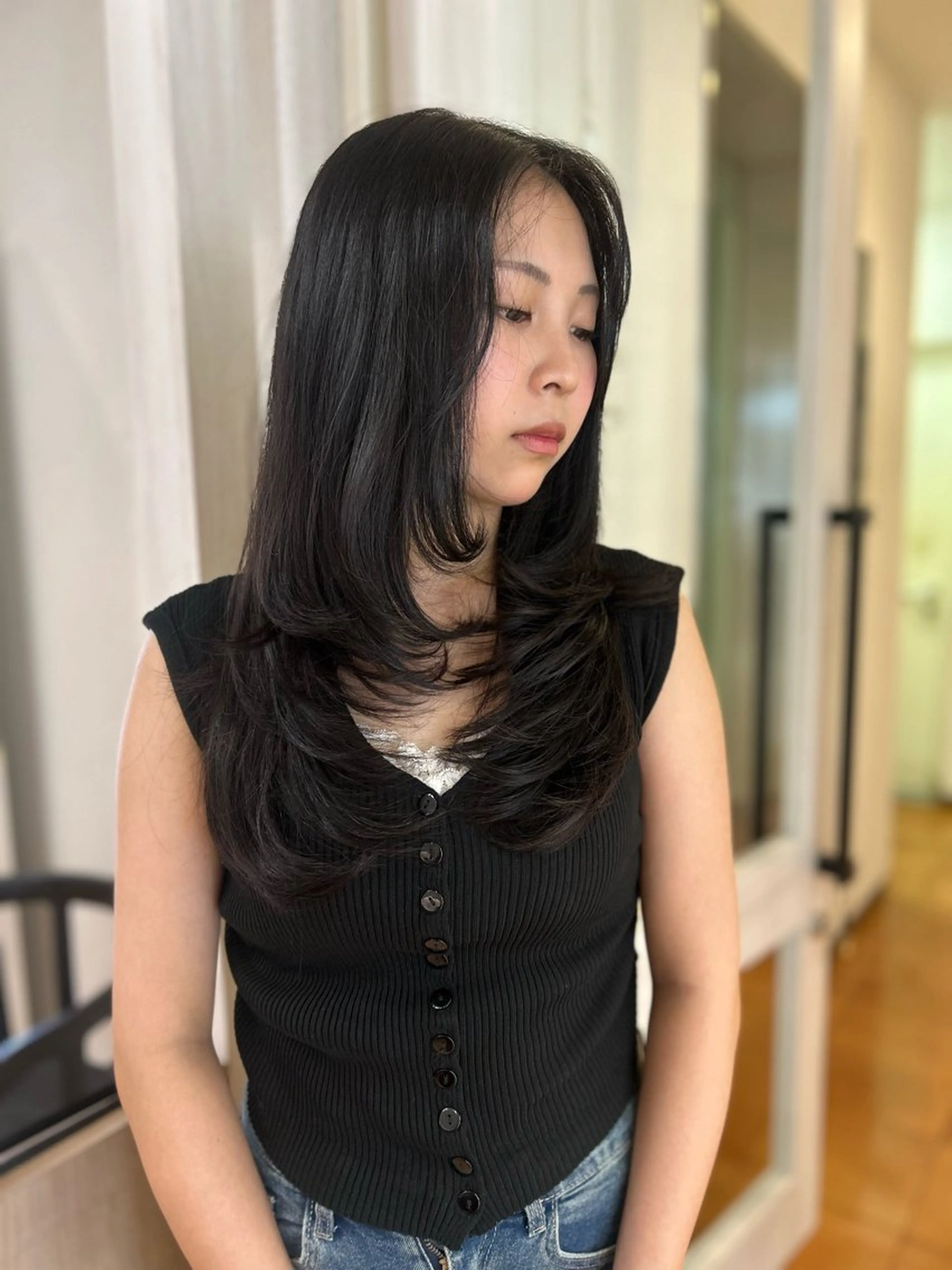 ロング カラー カット ヘアカラー トリートメント CIEL 難波店所属・🎀透明感/レイヤ ー/Kotona🎀のヘアスタイル