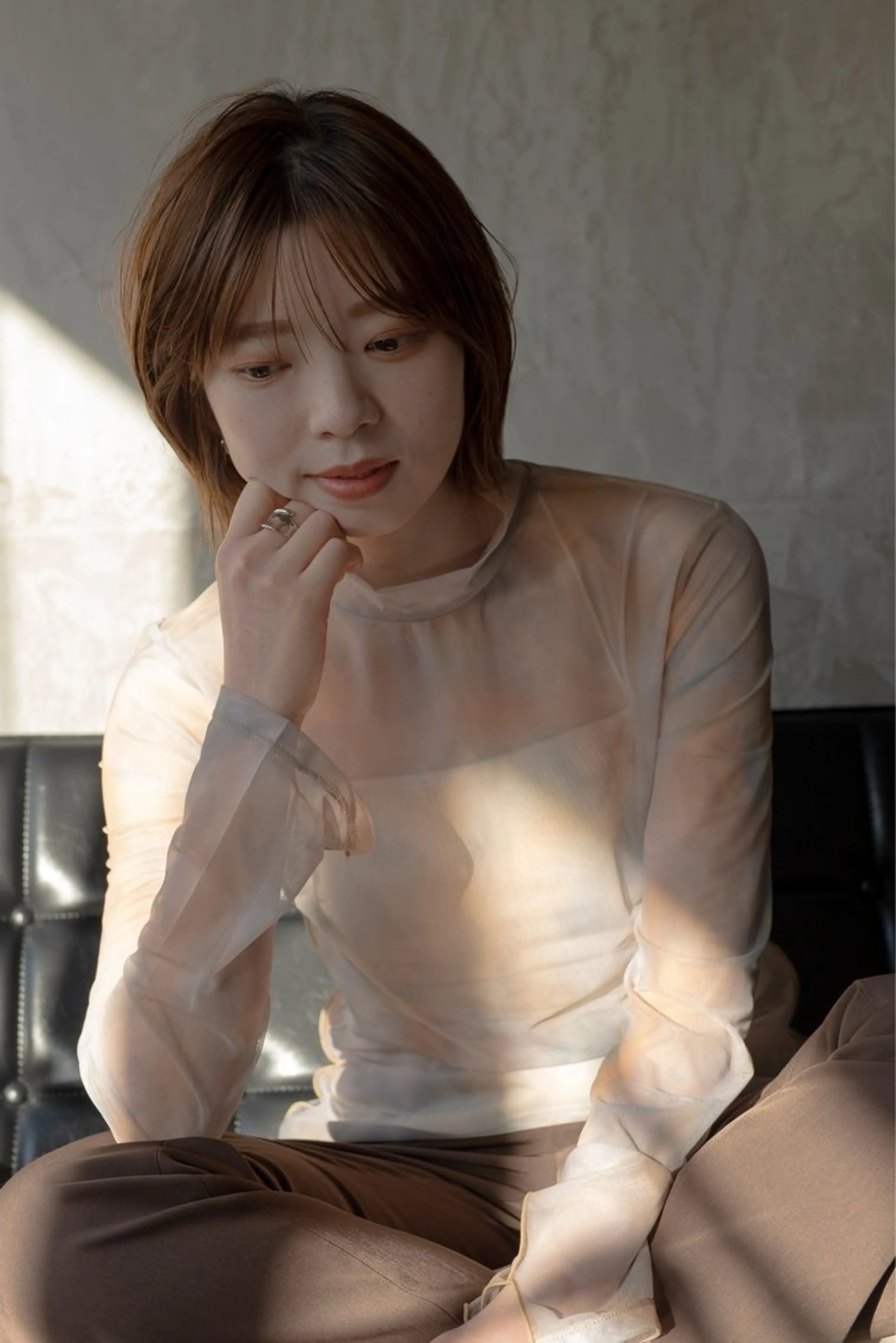 ショート カラー カット ヘアカラー トリートメント 落合 妙佳のヘアスタイル