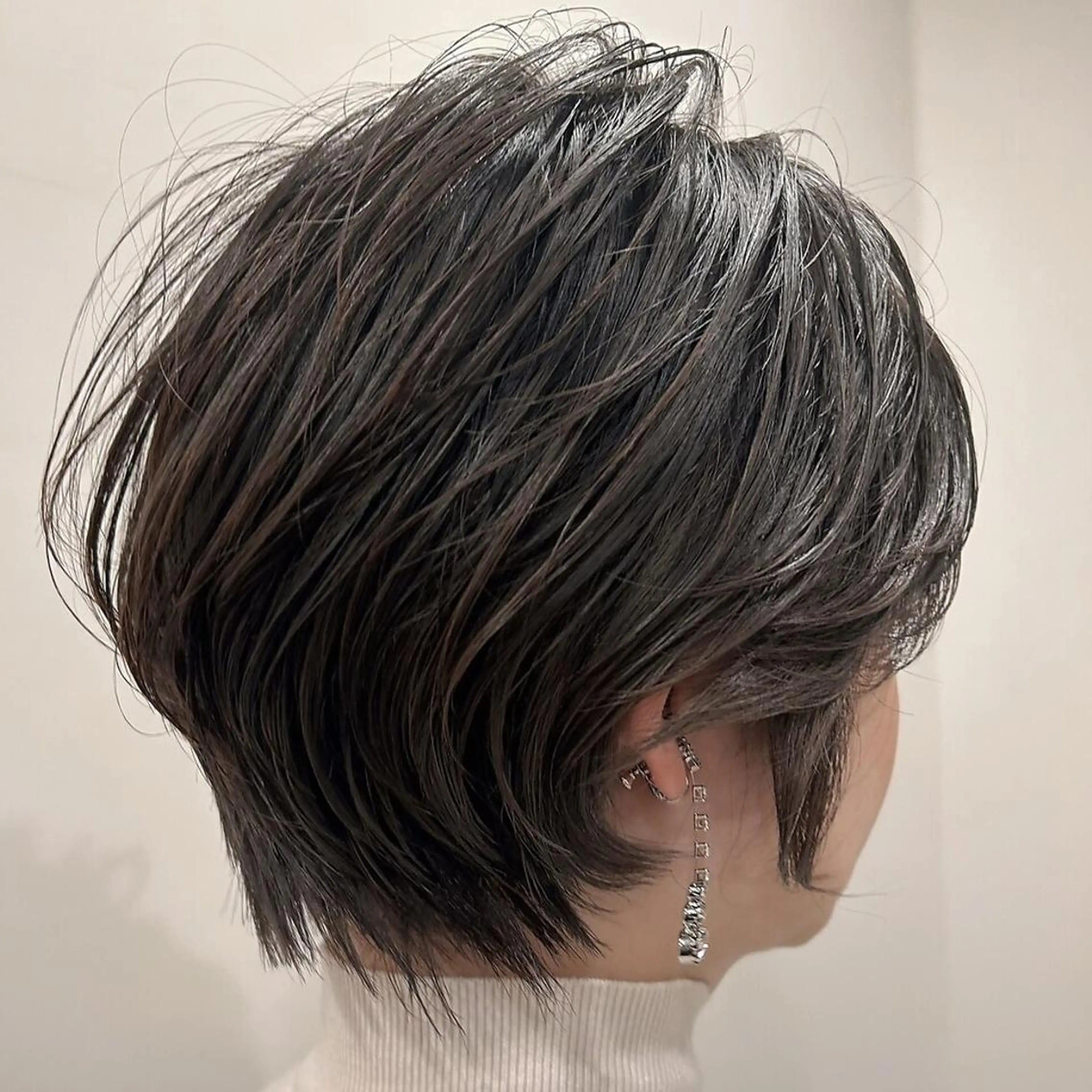 ショート ショートボブ ハンサムショート 丸みショート ボブ ショートヘア カット Halo/長居美容室 似合わせカット/ロキのヘアスタイル