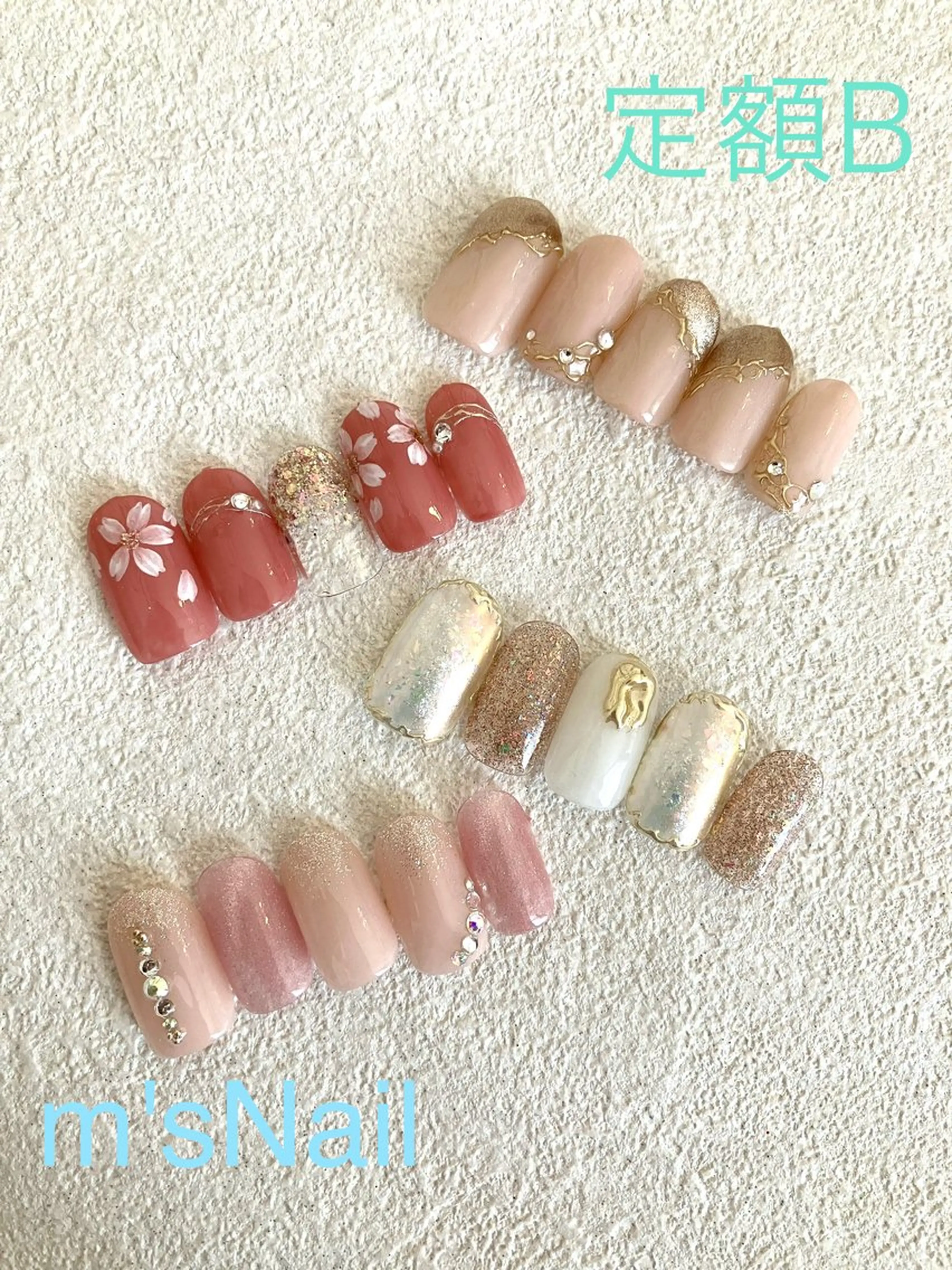 ネイル ジェルネイル パラジェル ハンドネイル m'sNail 福岡西区 ネイルのネイルデザイン