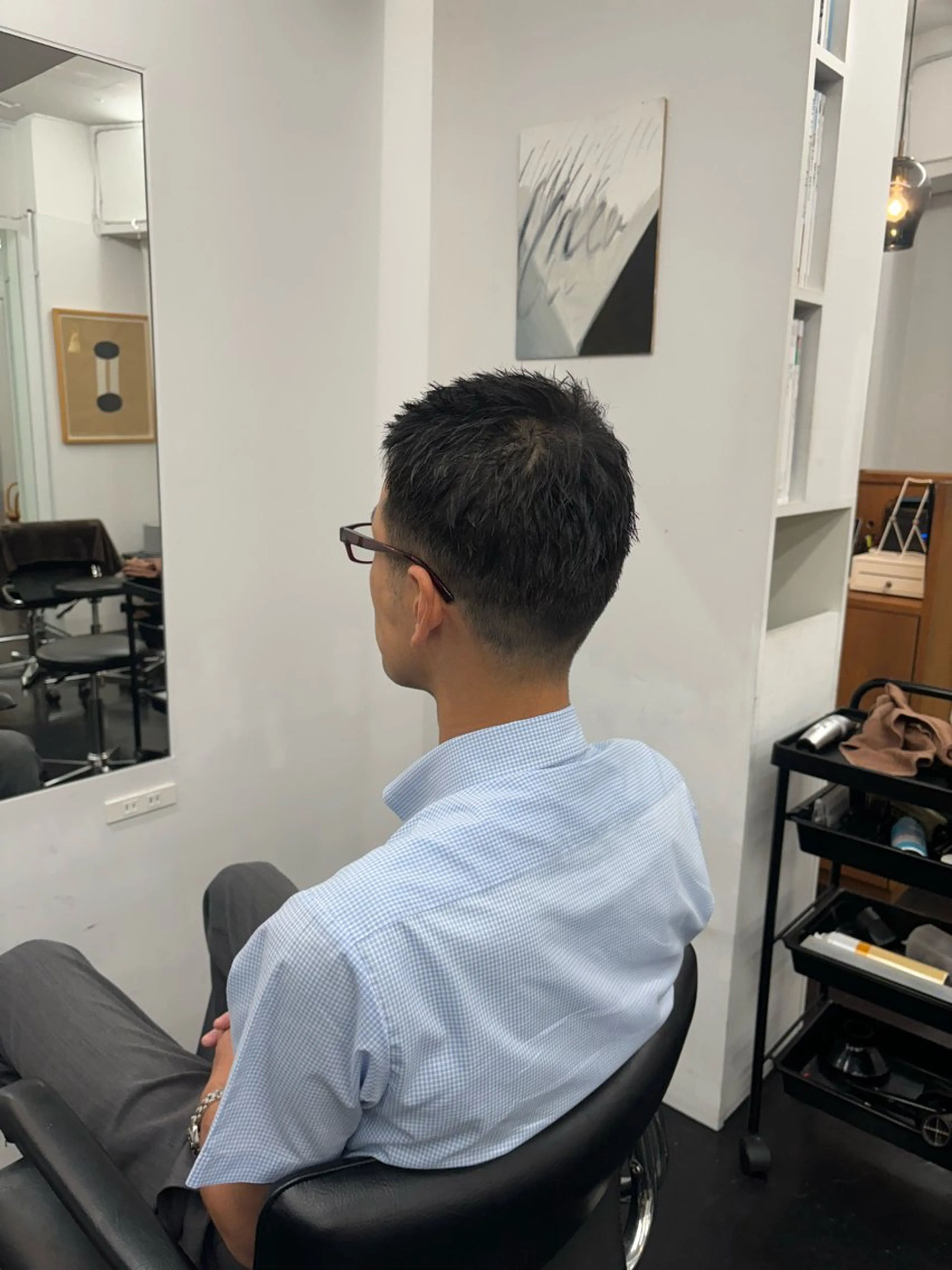 ショート メンズ フェードカット カット ヤマザキ アヤメ 【シベルバレー横浜】のヘアスタイル