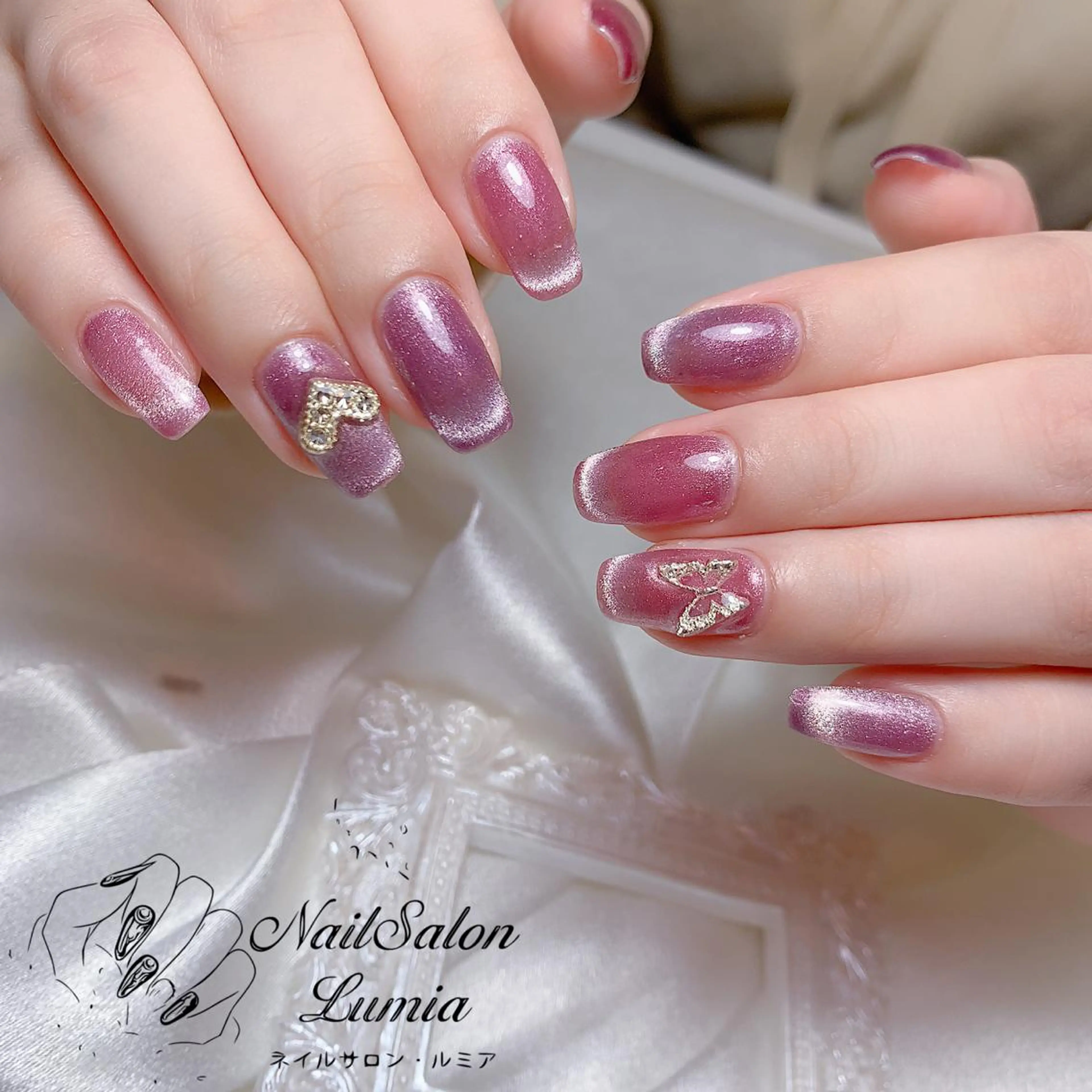 ネイル マグネットネイル ハンドネイル ネイルサロン ルミア Lumia 店長のネイルデザイン