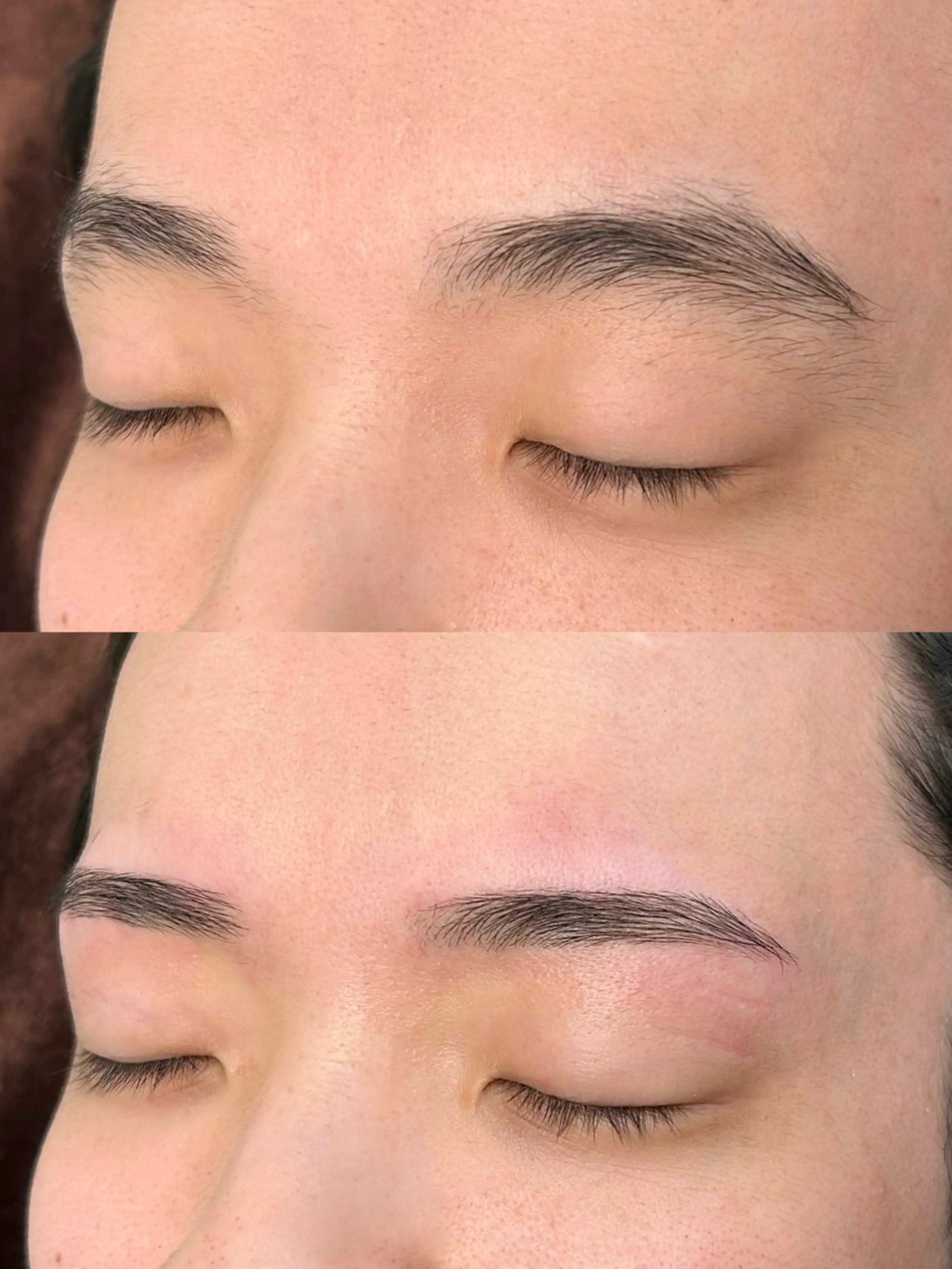 アイブロウ ワックス脱毛 エリ   メンズ パーマ 眉毛のヘアスタイル