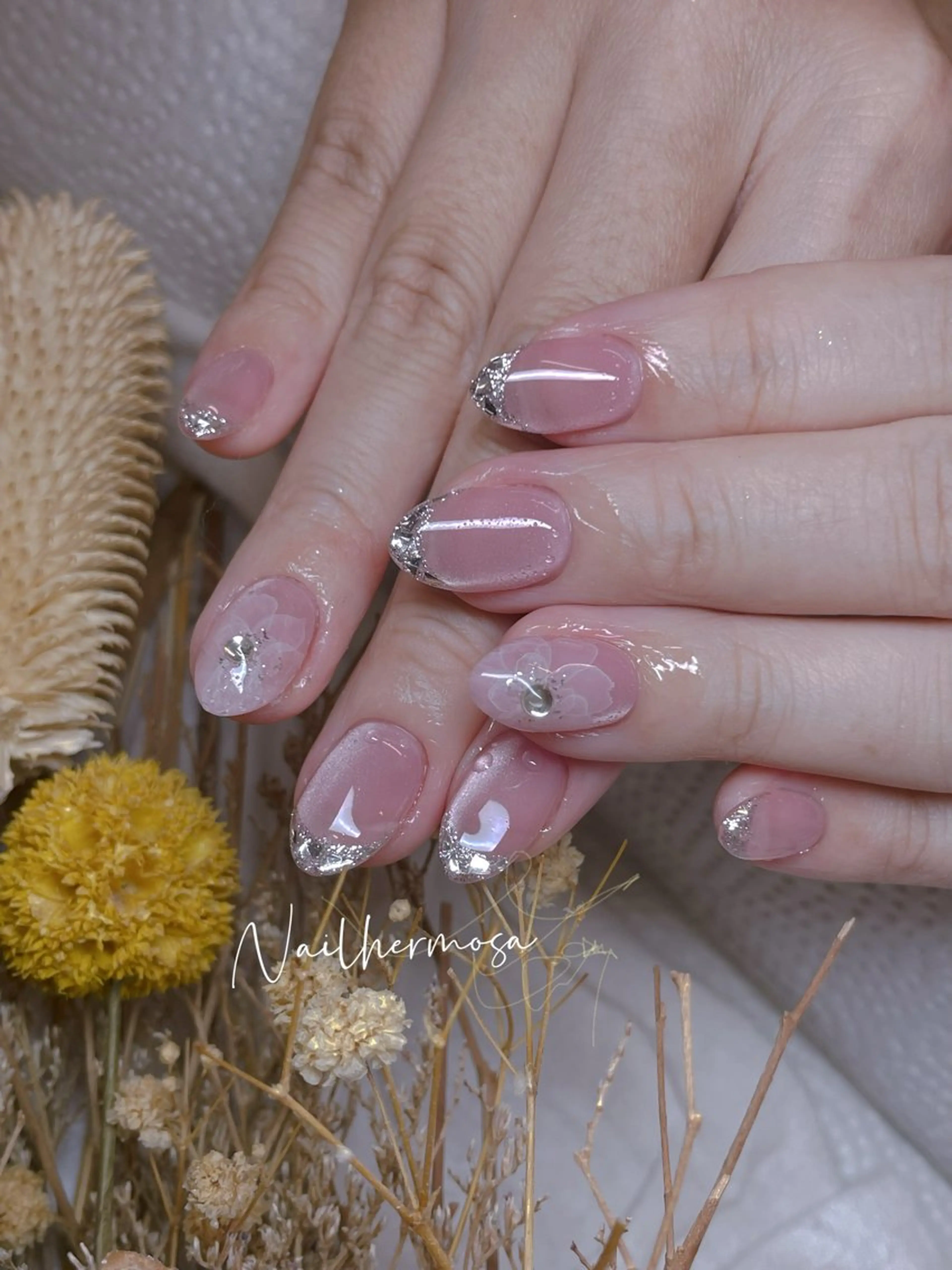 ネイル 長さ出し フラッシュネイル フットネイル ジェルネイル マグネットネイル ハンドネイル ネイル エルモサのネイルデザイン