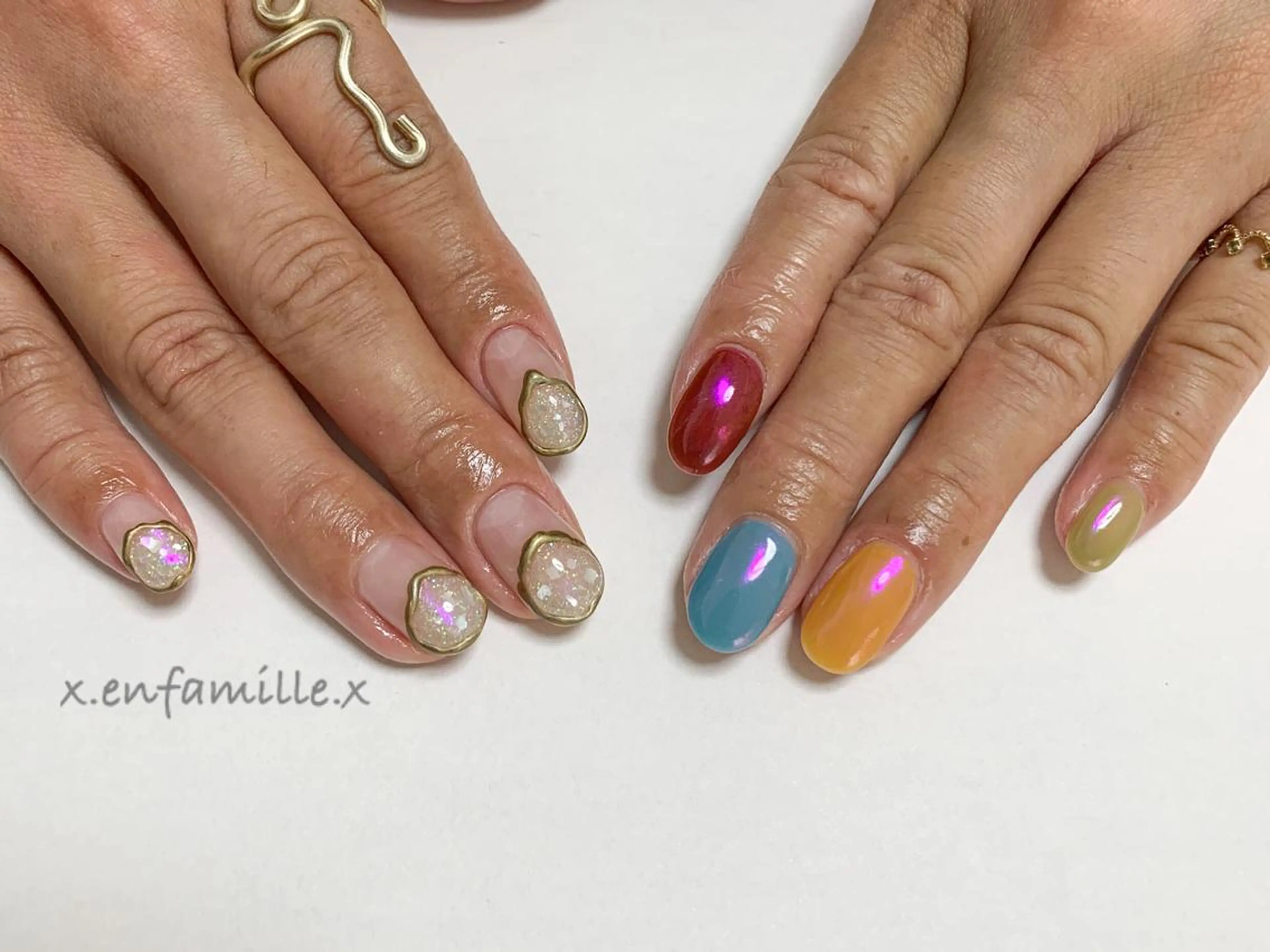 ネイル ハンドネイル nail salon en familleのネイルデザイン