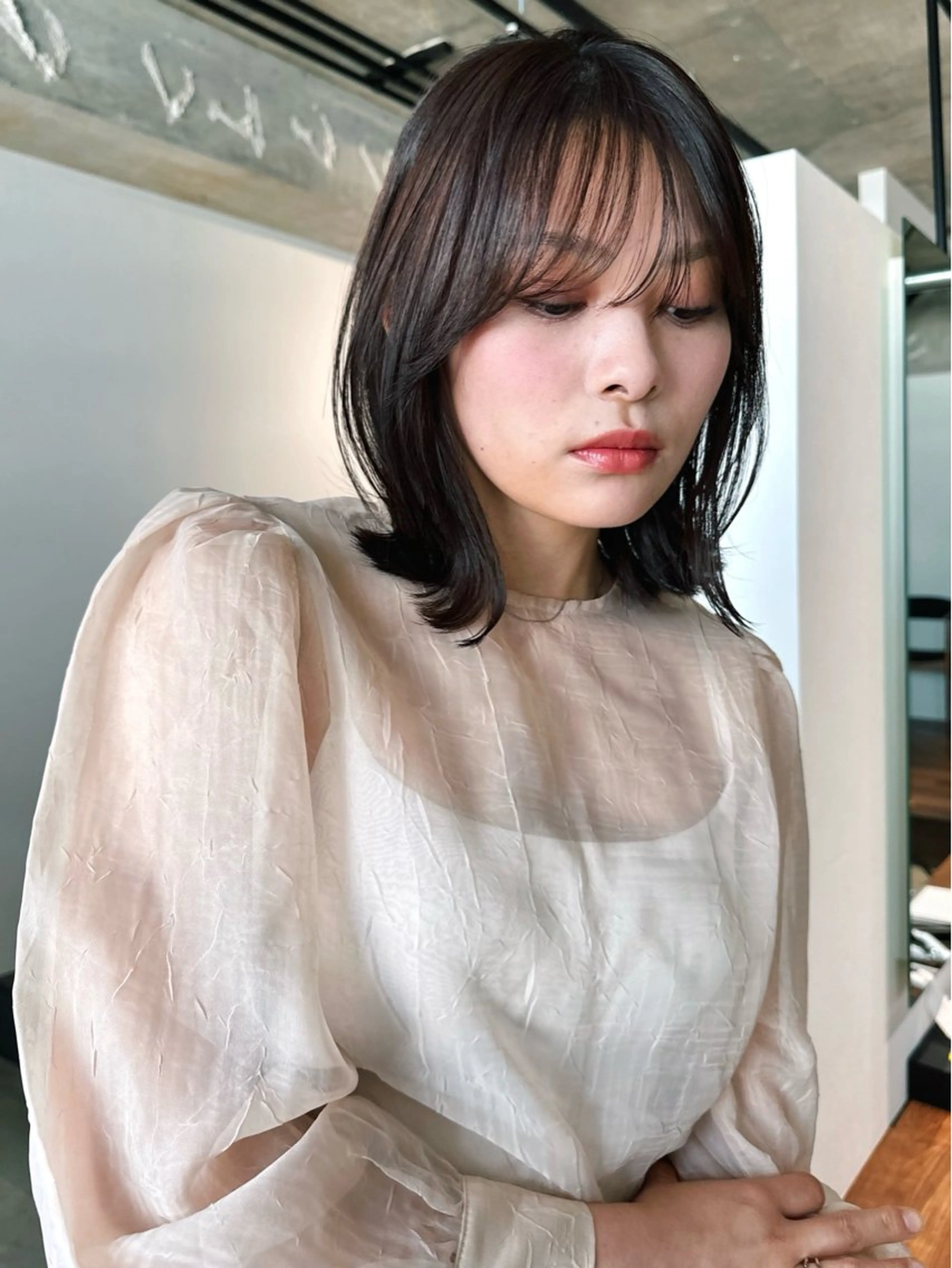 ショート カラー パーマ 🫧小顔×似合わせ× 透明感カラー🫧のヘアスタイル