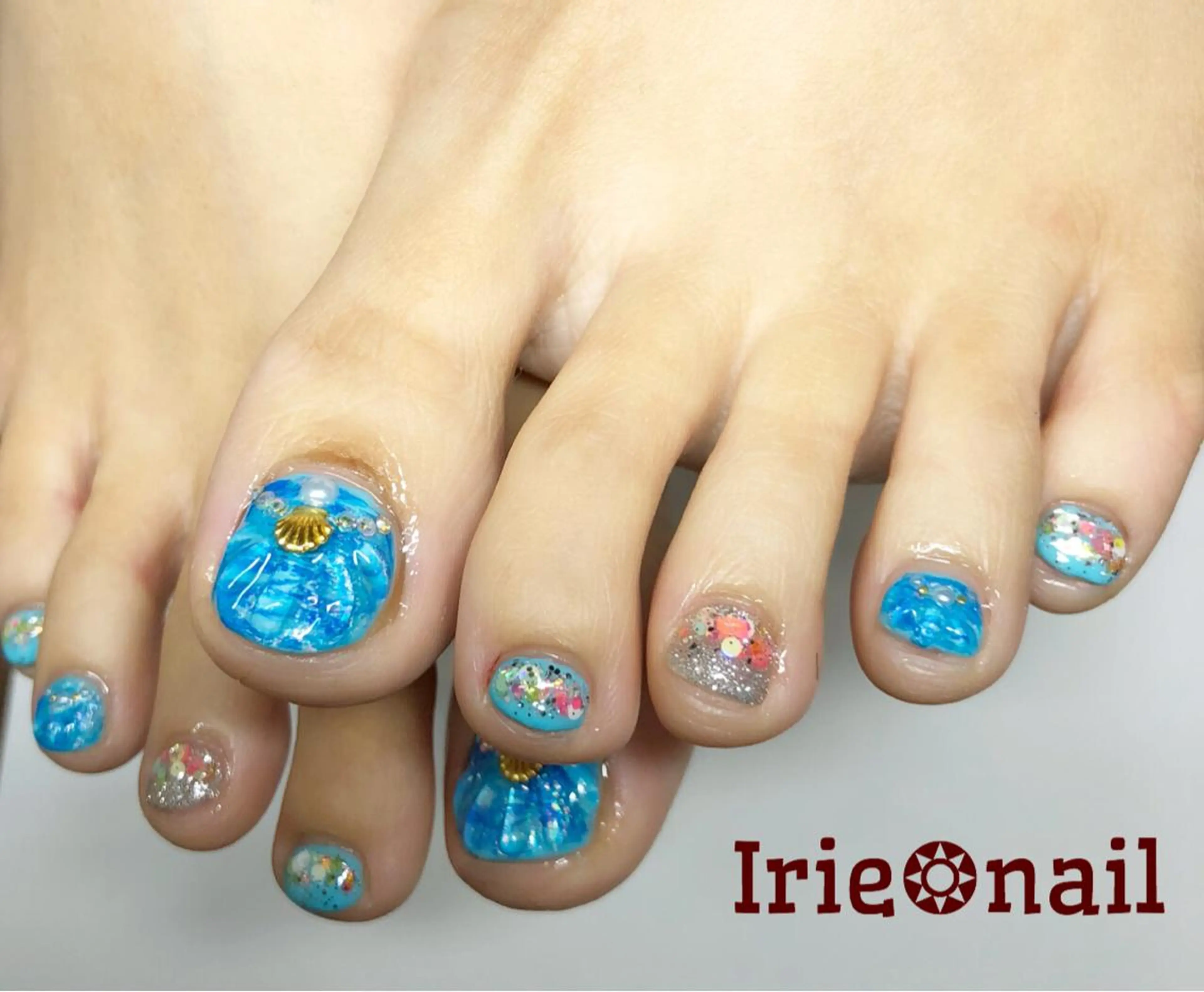 ネイル フットネイル Hair salon Irie所属・與儀 知佳のネイルデザイン