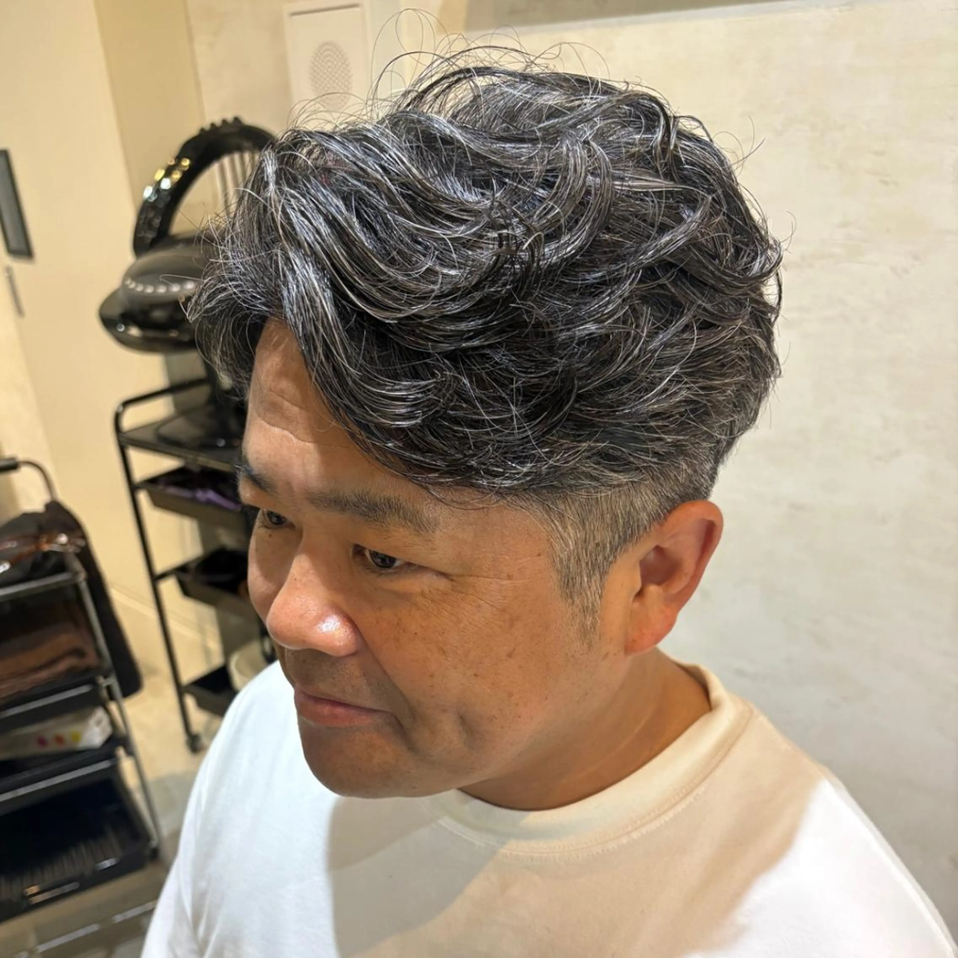 ショート カット パーマ ONE.STOP. LABO/メンズのヘアスタイル