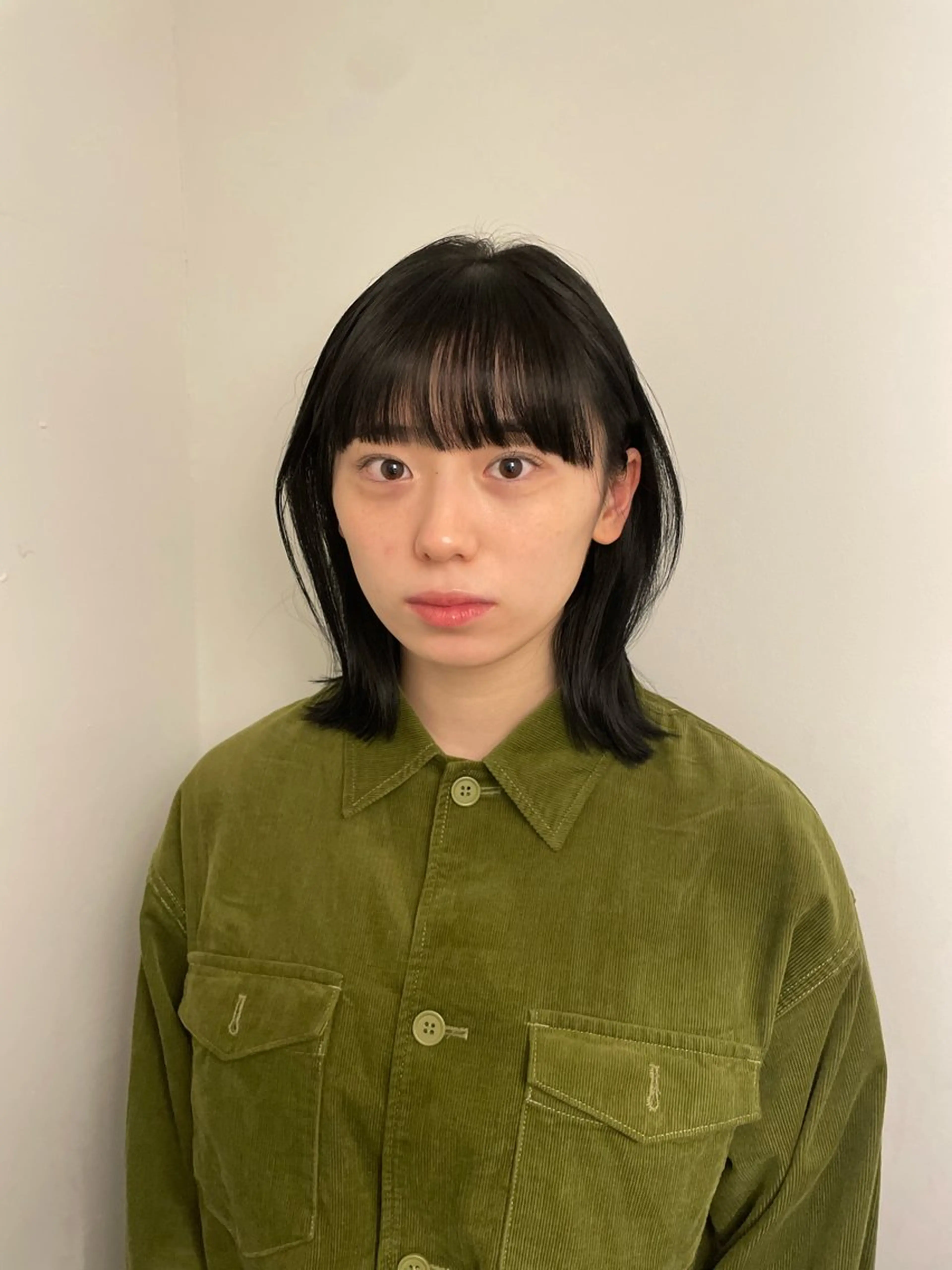 ミディアム yu-kaハッシュ カット/韓国レイヤーのヘアスタイル