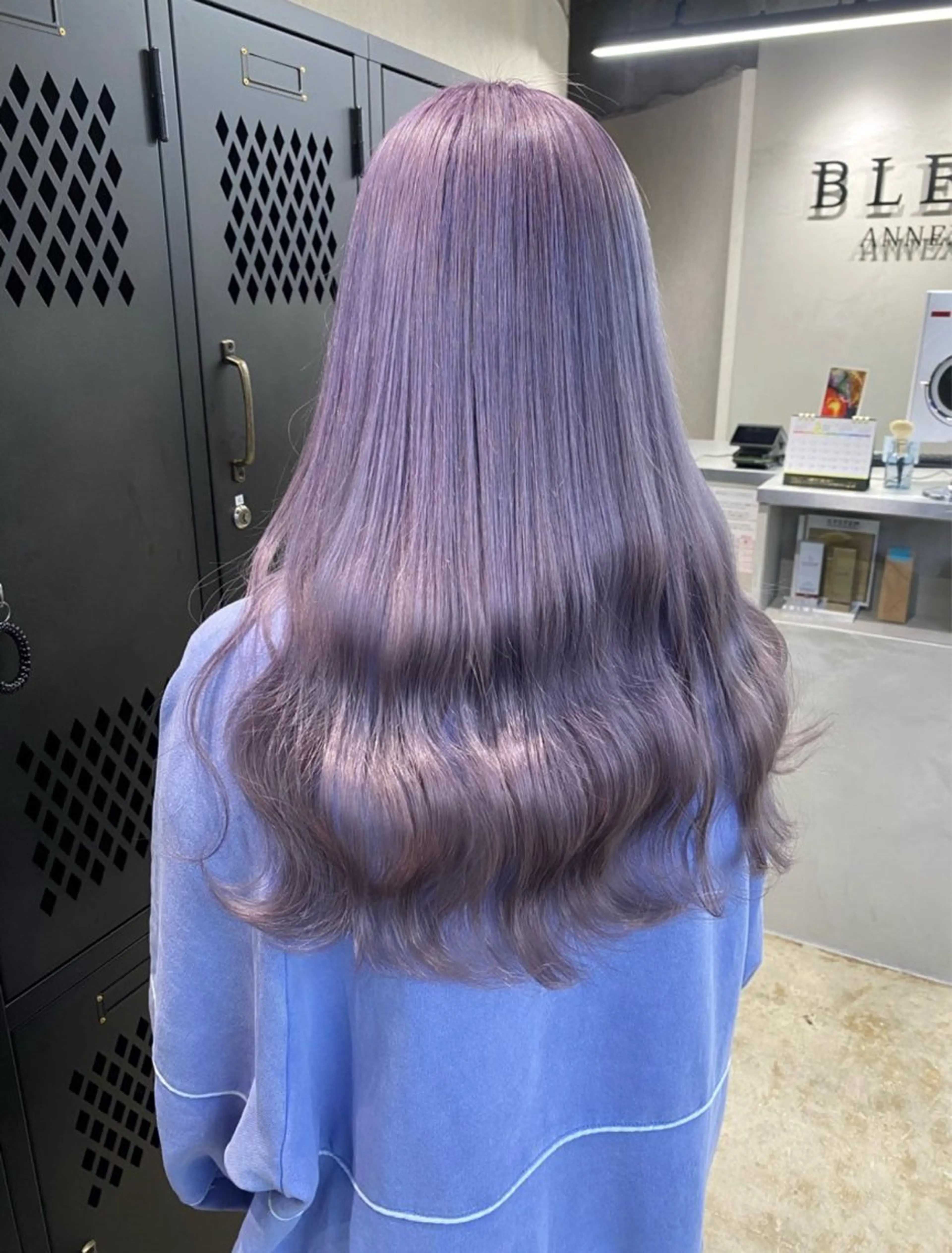 ロング カラー ラベンダーカラー ヘアカラー ブレンバイドット所属・ニュアンスカラー/ 🫧レミ(坊主)のヘアスタイル