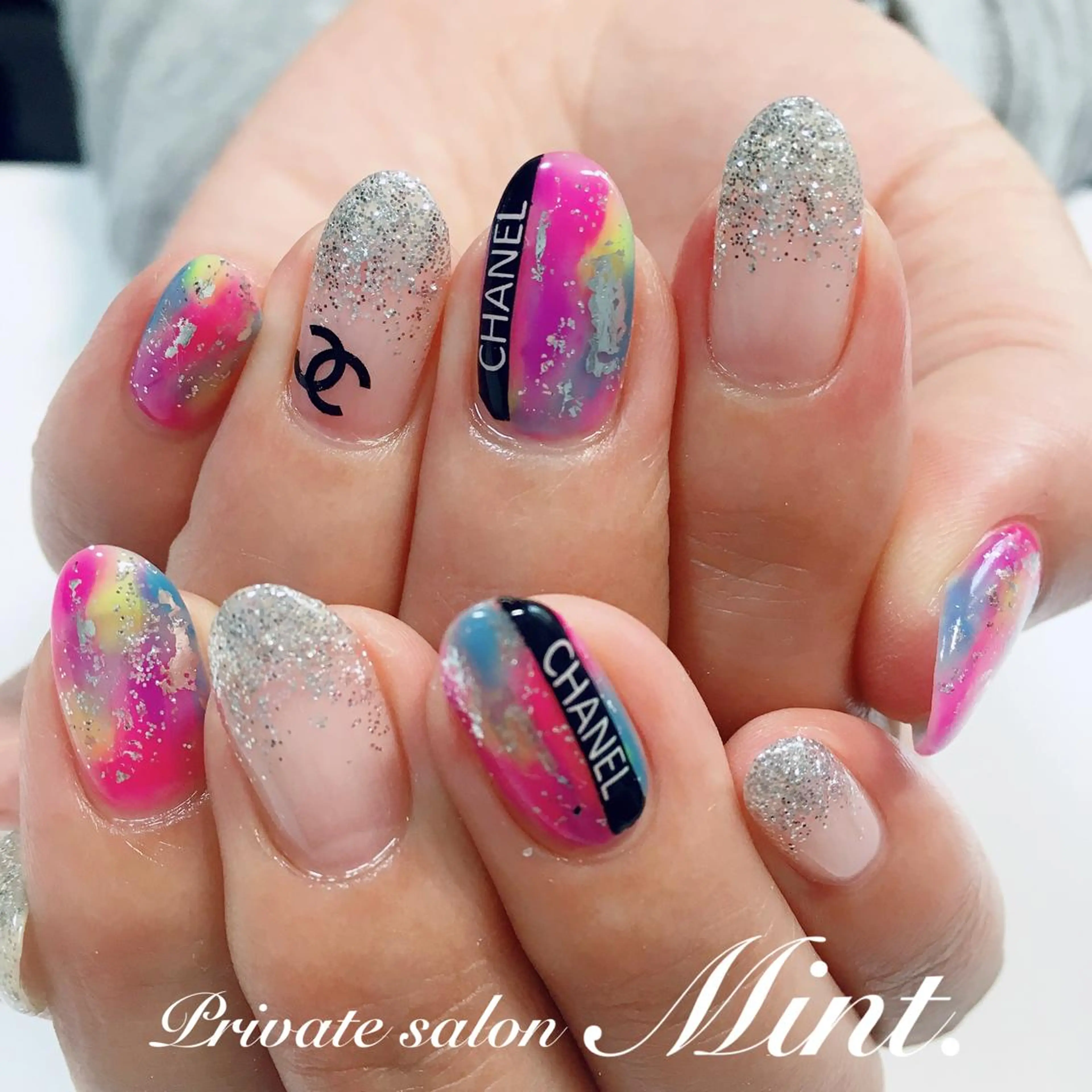 ミディアム ネイル ジェルネイル ハンドネイル Mint. nailのネイルデザイン