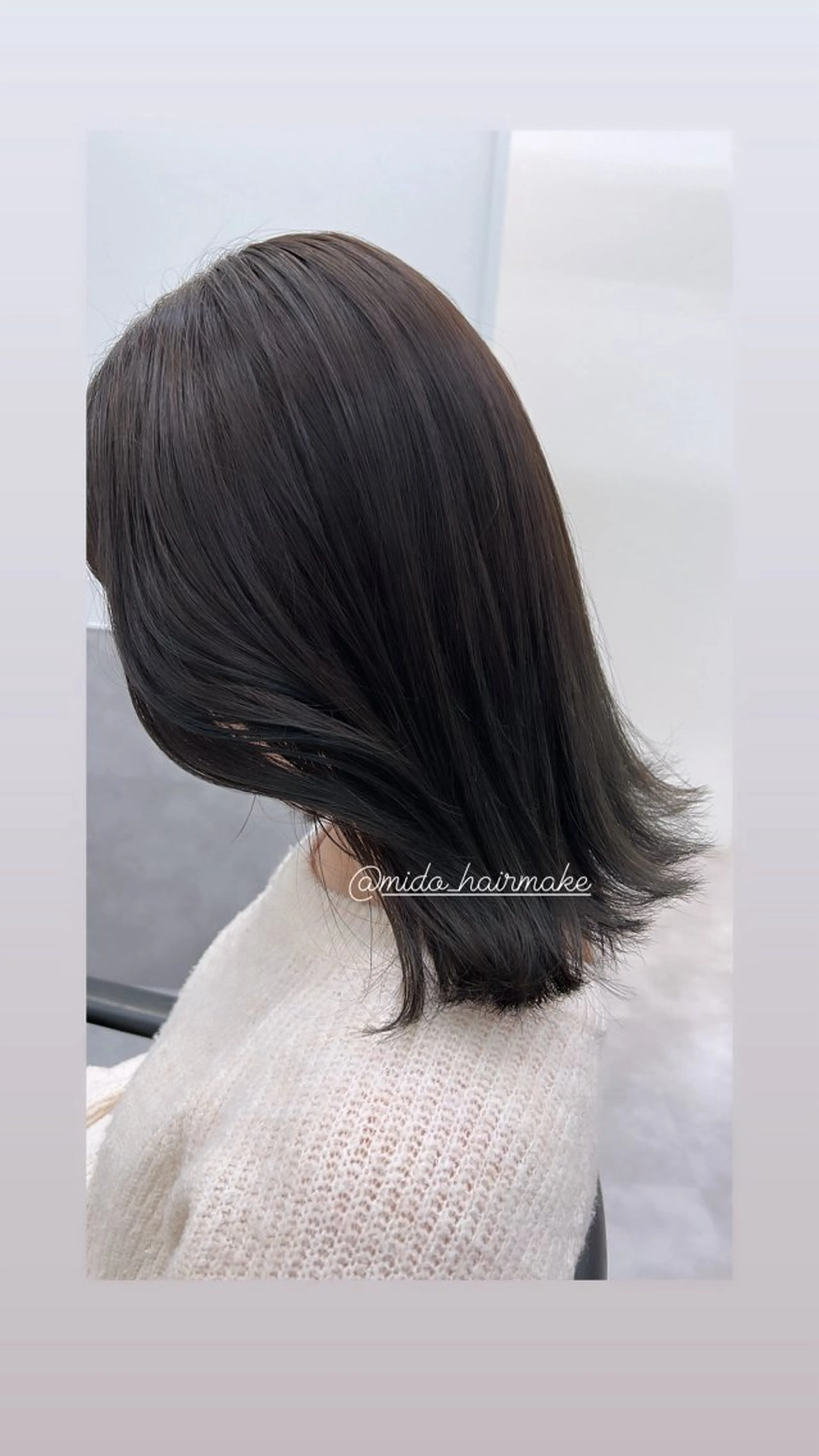 セミロング アッシュ GOTODAY神戸三宮店所属・MIDORI ミドリのヘアスタイル