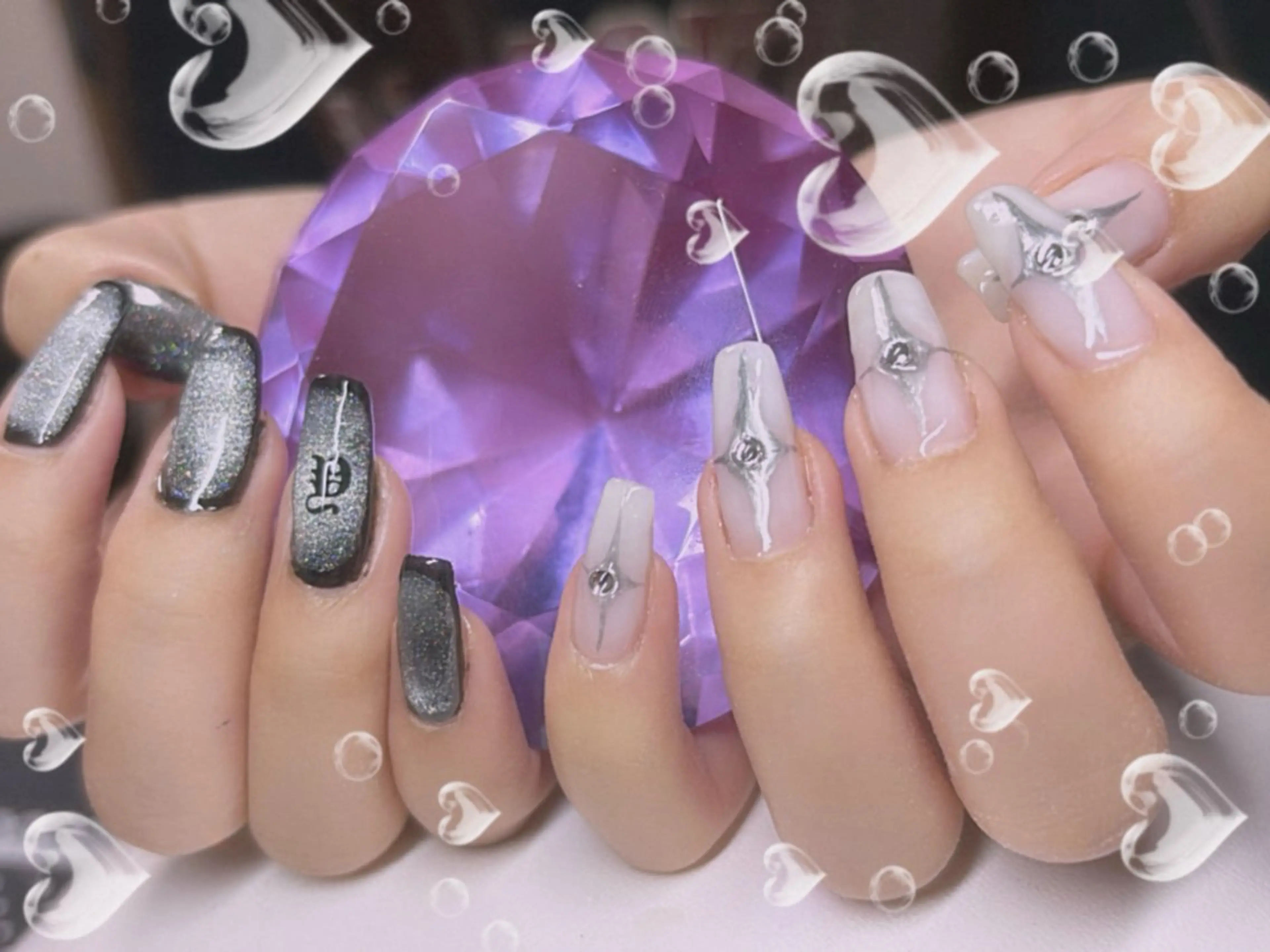 ネイル マグネットネイル NailSalona.k.a所属・k CHIORIのネイルデザイン