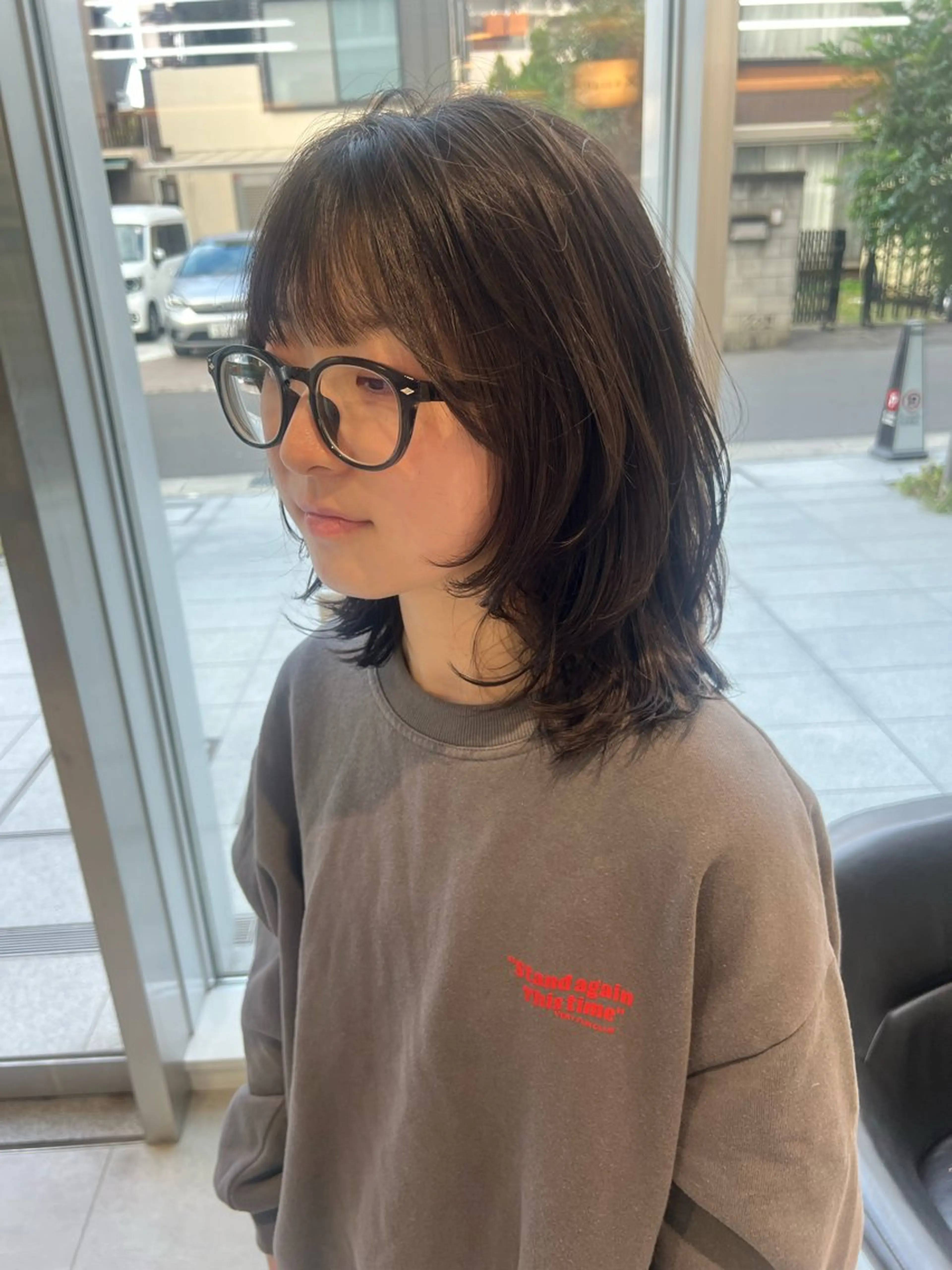 ミディアム ミディアムレイヤー レイヤーカット カット トリートメント 吉沢遣人/レイヤー 艶カラー/パーマのヘアスタイル