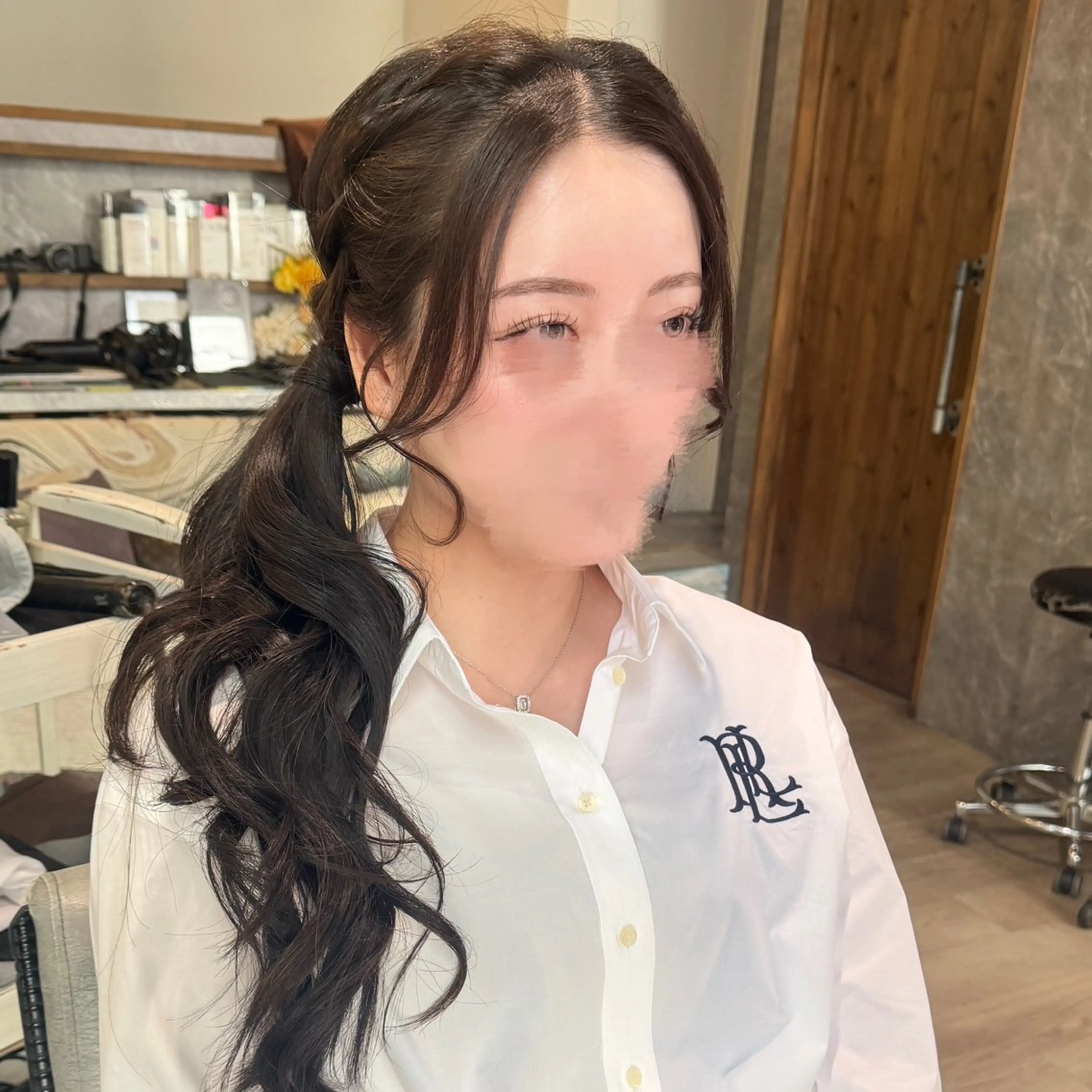 ロング ヘアアレンジ ヘアセット ゆ ののヘアスタイル