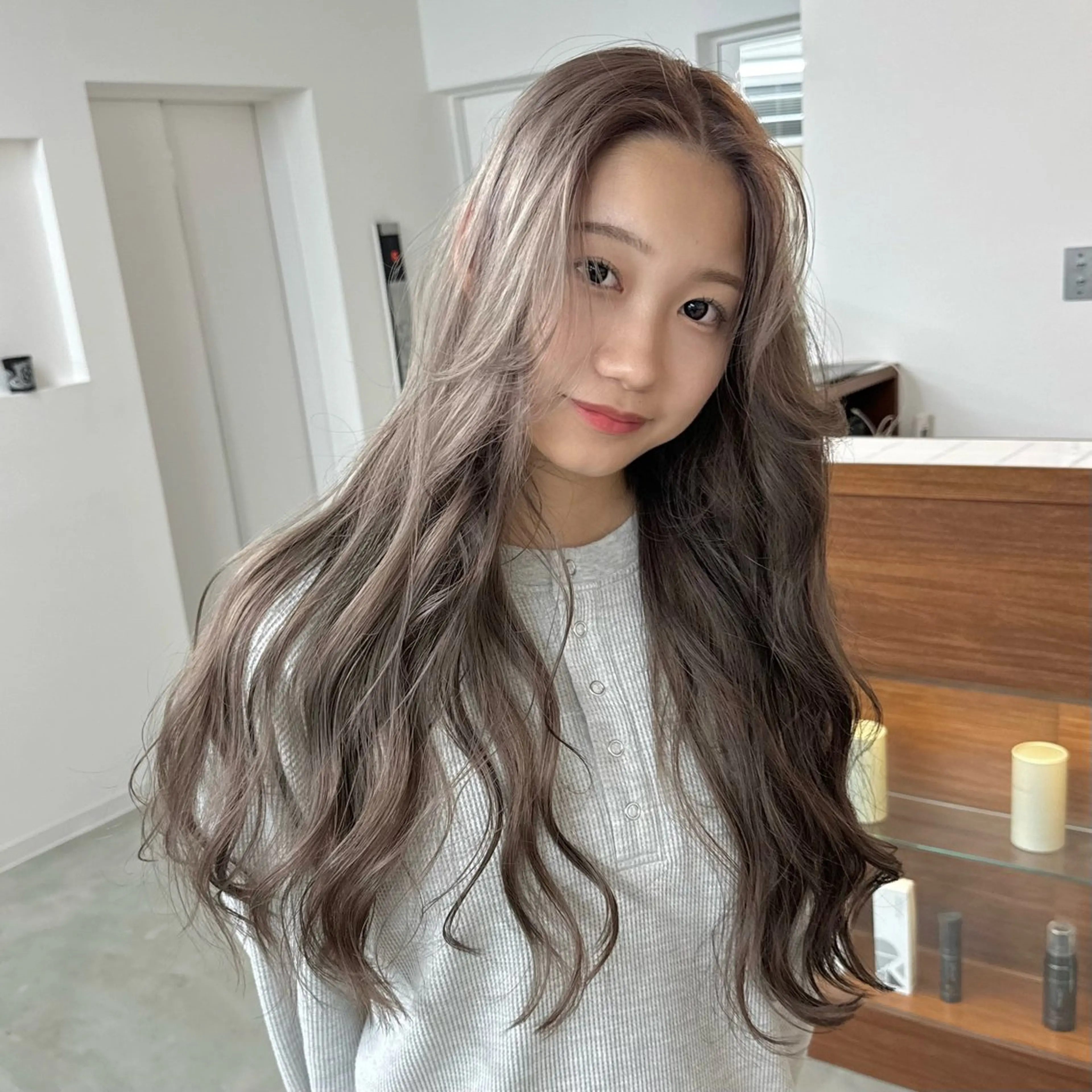 カラー ヘアカラー トリートメント 透明感ワンカラー梅田 ダブルカラー/川上のヘアスタイル