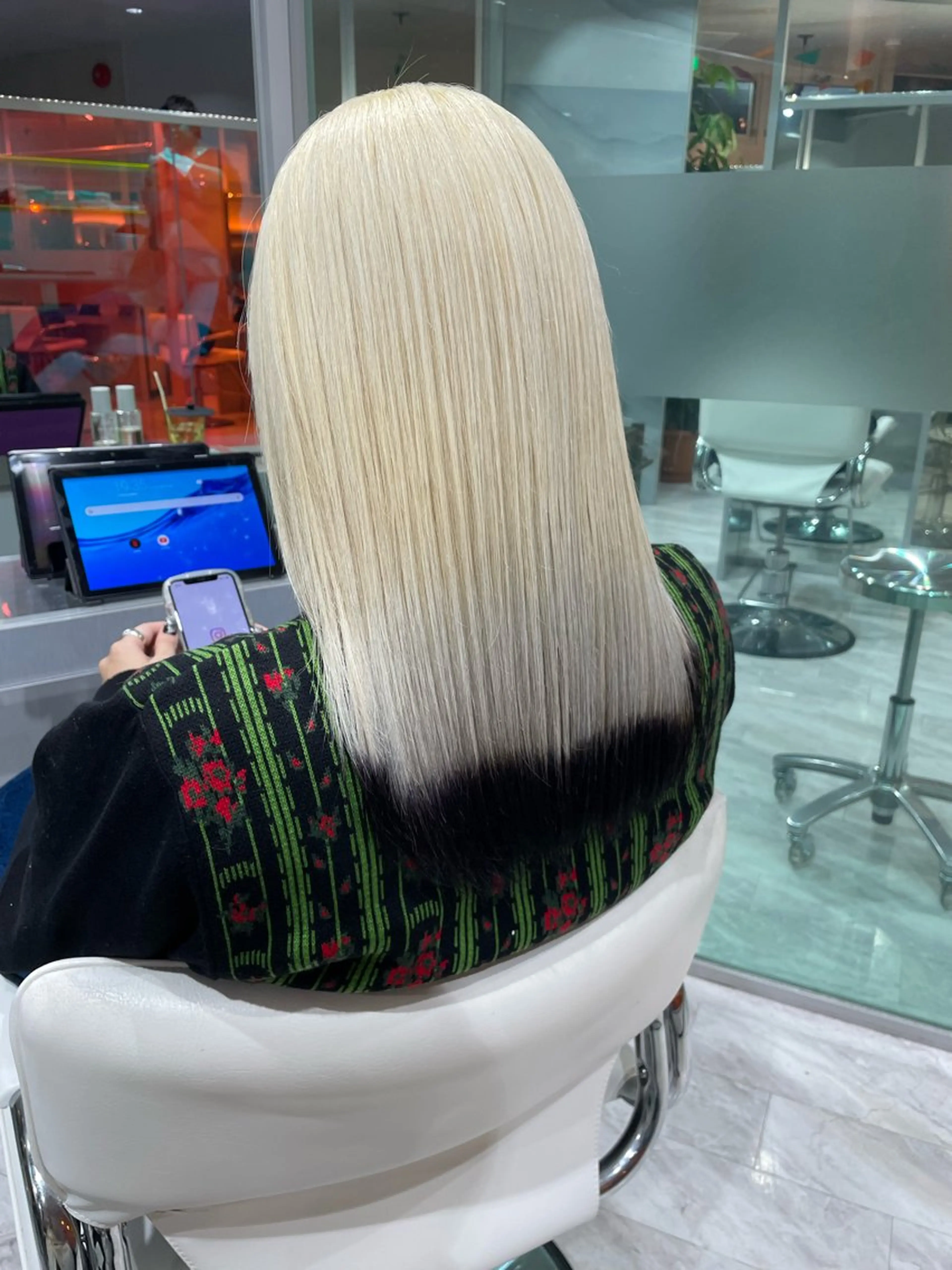 セミロング カラー ハイトーン/ボブ /Riimooaのヘアスタイル