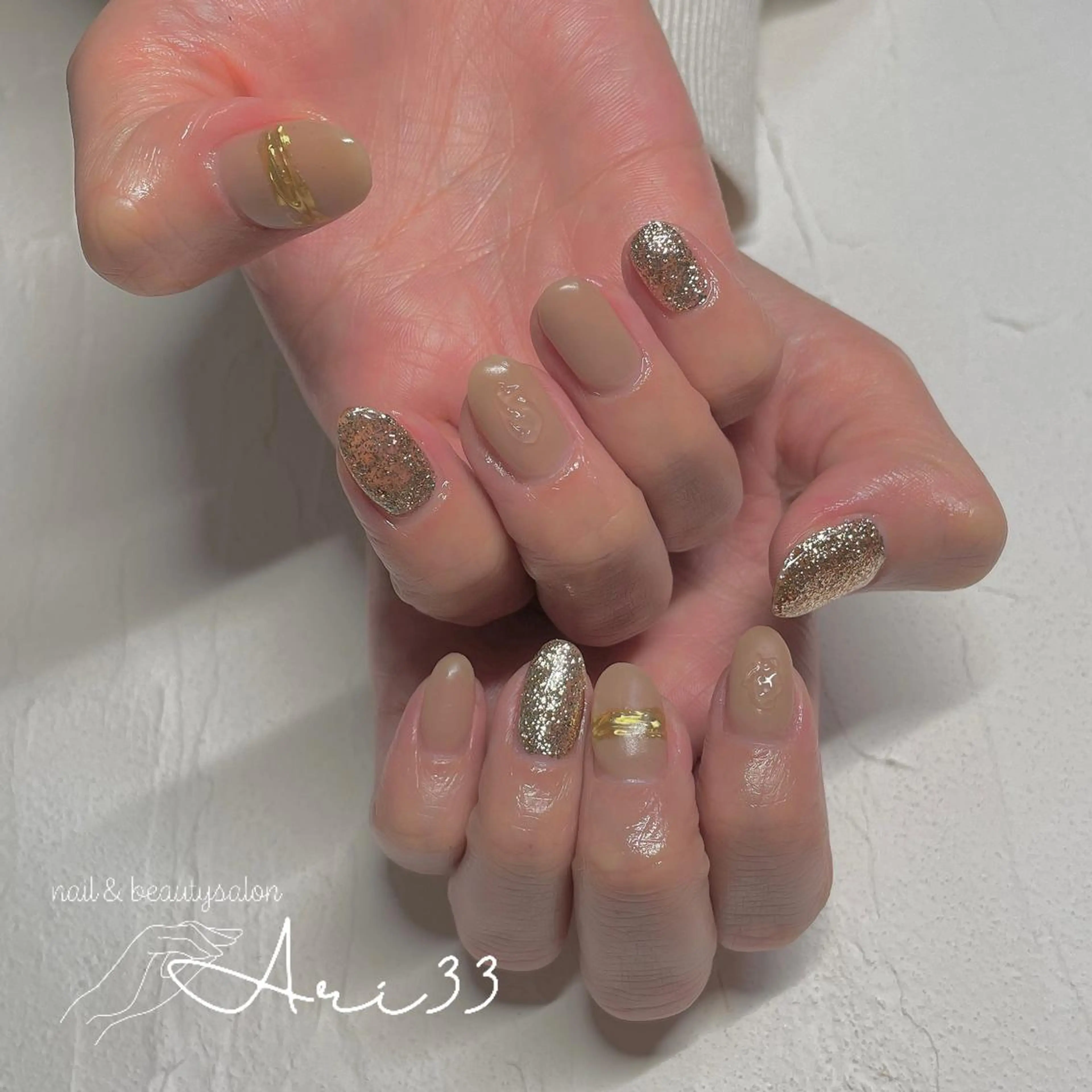 ネイル ハンドネイル プライベートサロン Ari33nailのネイルデザイン