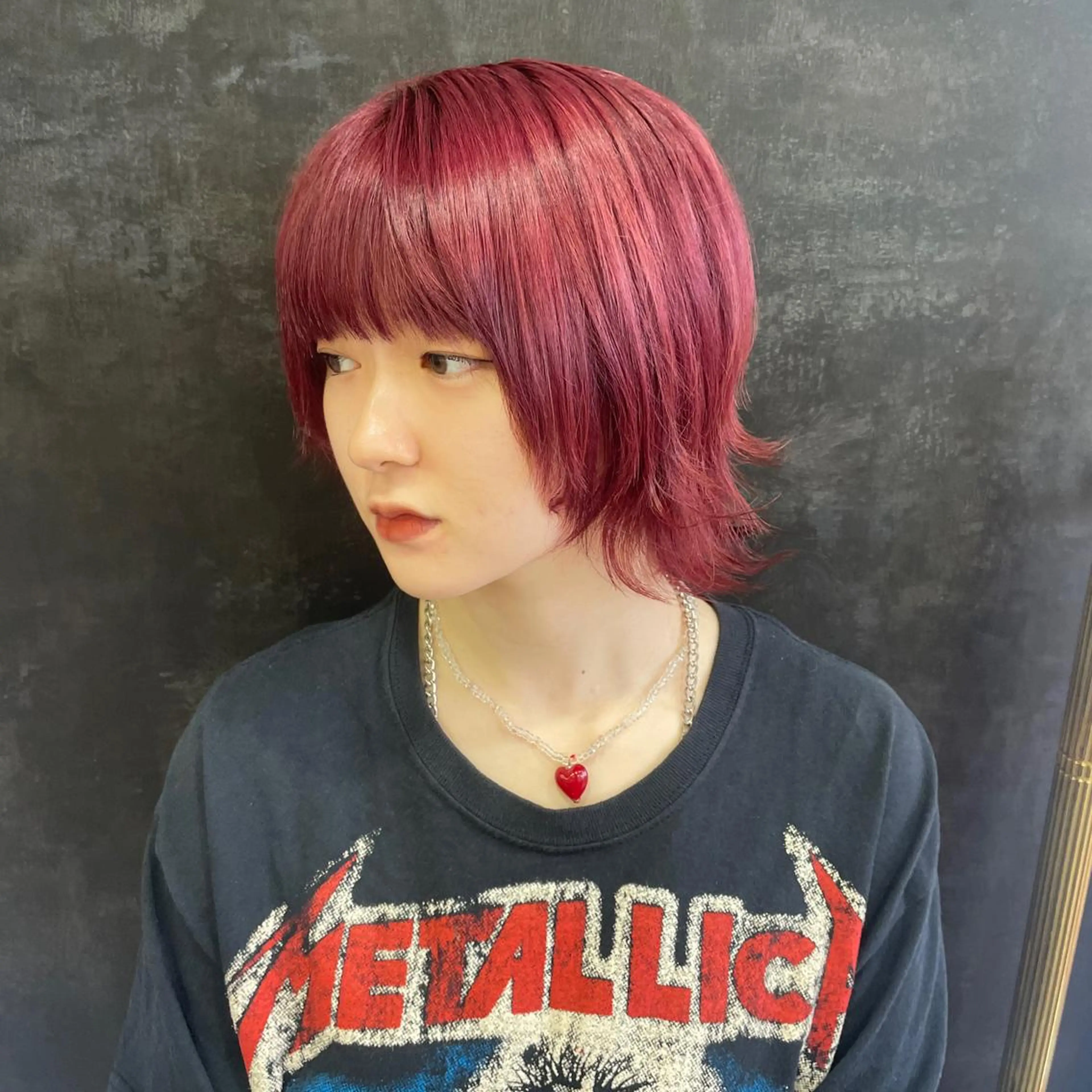 ショート カラー ピンクカラー ヘアカラー Ricca所属・Hina🧵/恵比寿 中目黒/透明感カラーのヘアスタイル