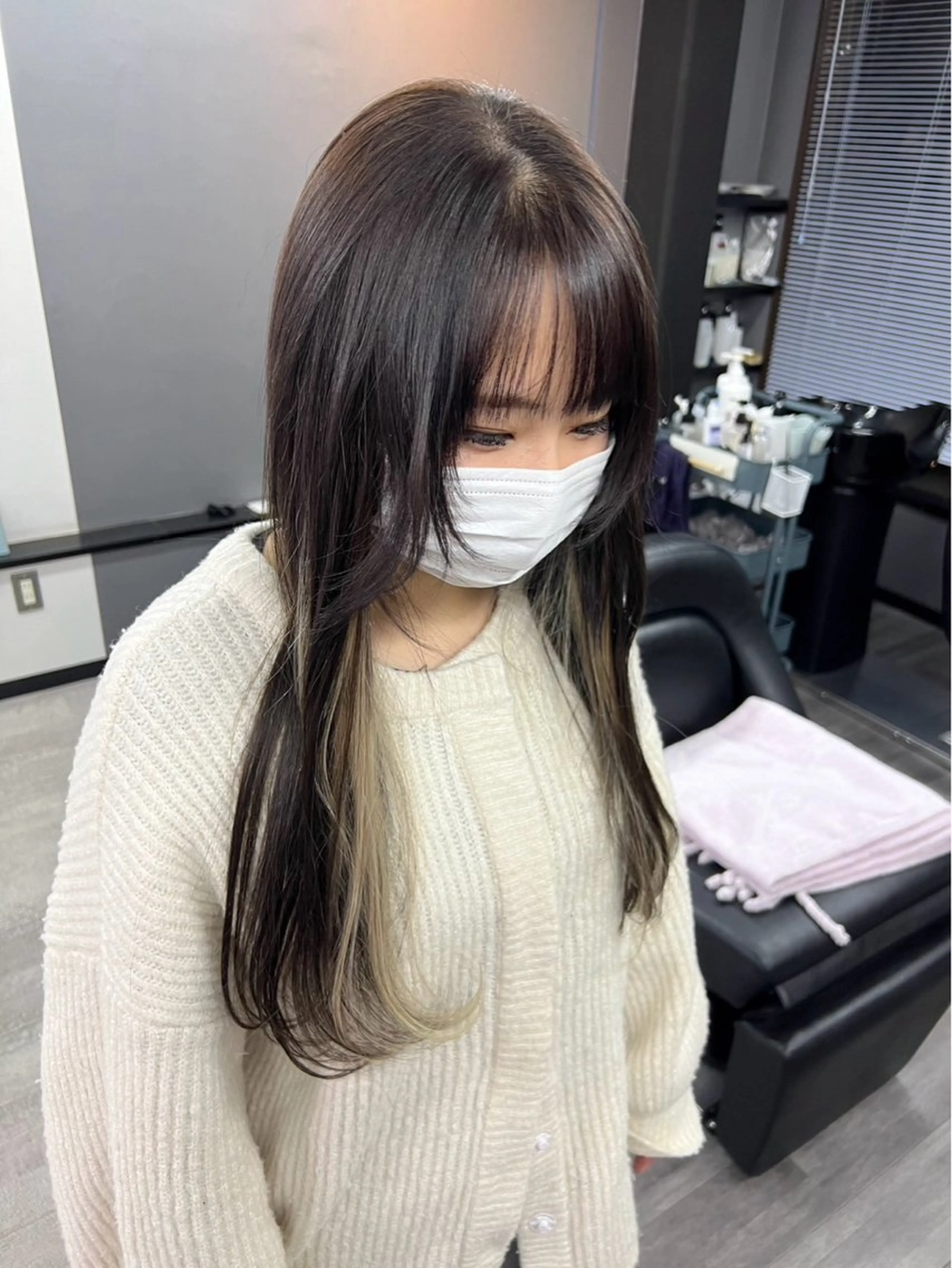 プルエクステでつくるイヤリングカラー 10~20本 ￥9000~11000の写真